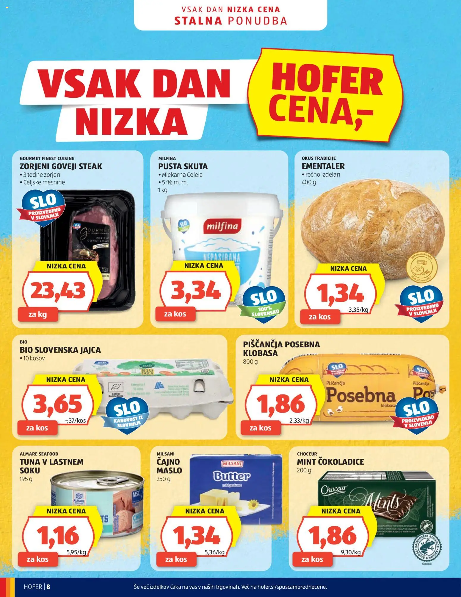 Hofer SI katalog | vrijedi od 02.09.2026 | Stranica: 8 | Proizvodi: Cokoladice, Tuna