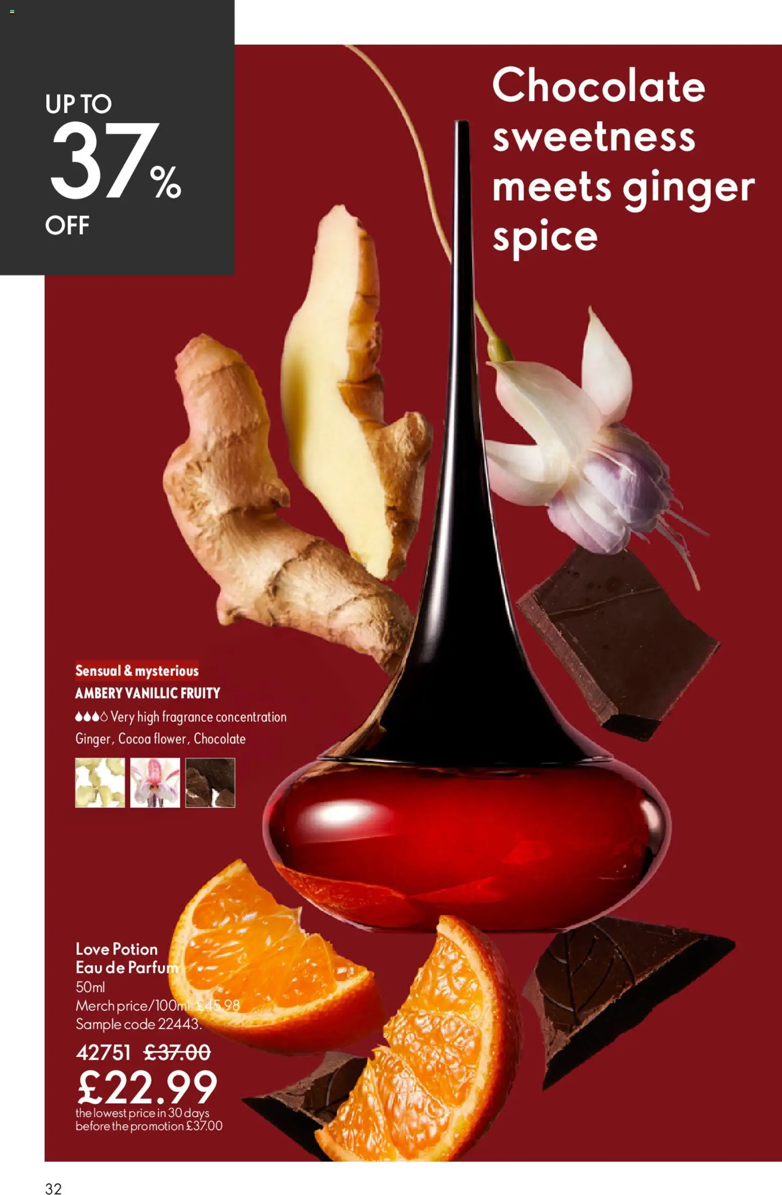{H1} | Page: 32 | Products: Fragrance, Chocolate, Keksajt, Cocoa
