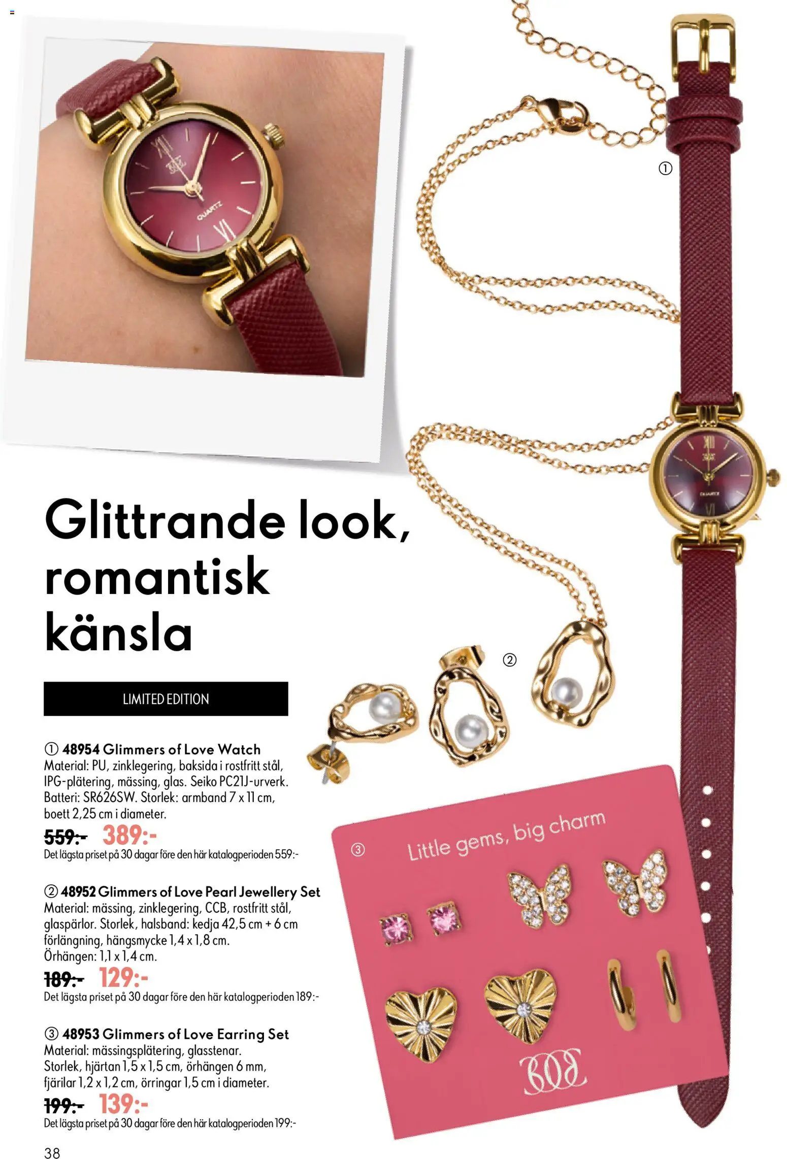 Oriflame reklamblad aktuell från 24/06/2026 | Sida: 38 | Produkter: Armband, Halsband, Örhängen, Set