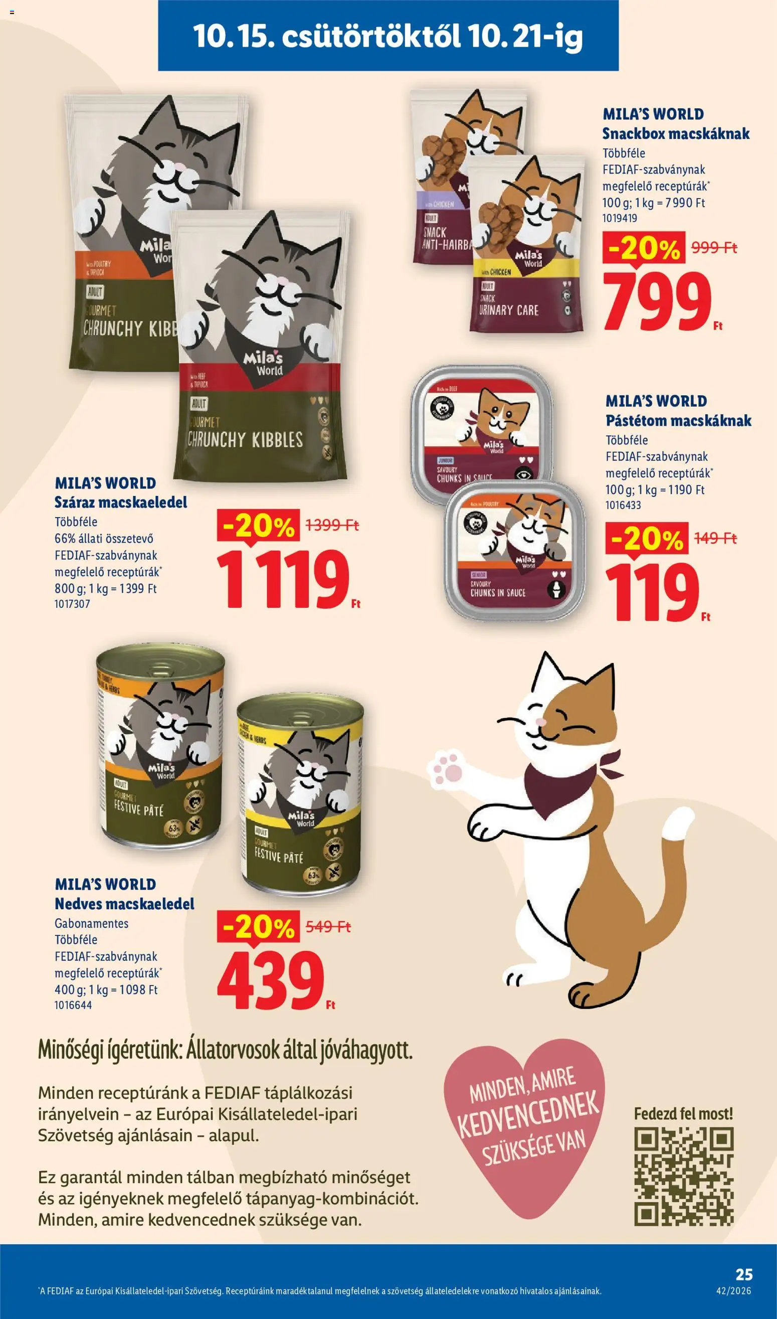 Lidl akciós ujság - amely érvényes a következő dátumtól: 2026.10.15. | Oldal: 25