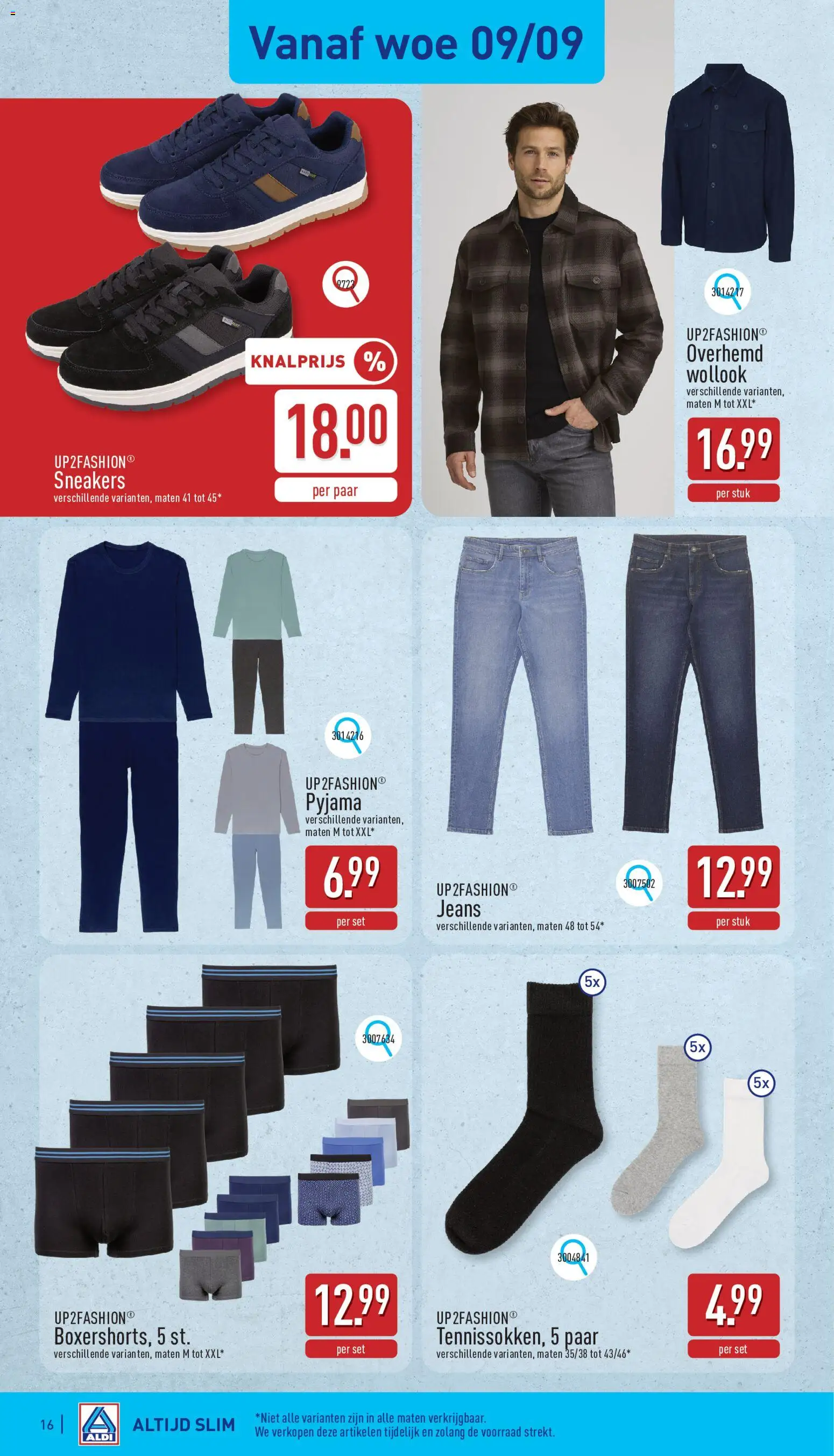 {H1} | Pagina: 16 | Producten: Sneakers, Shirt, Pyjama