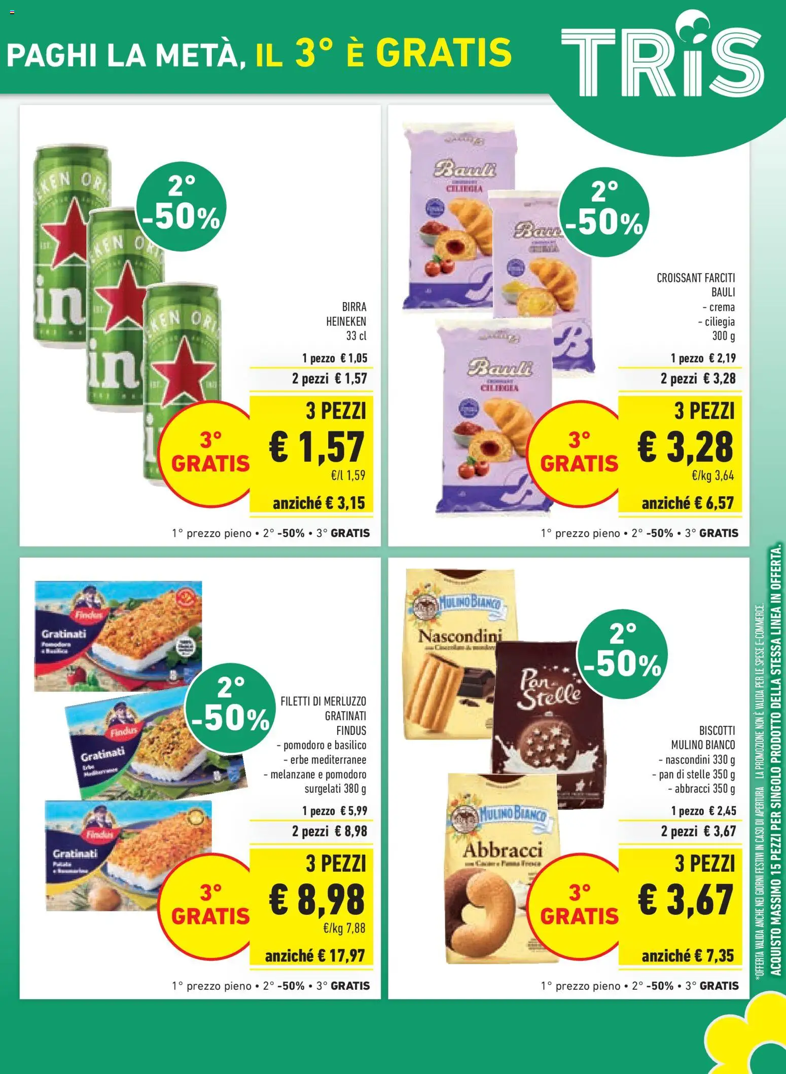 Volantino Conad del 23/09/2026 | Pagina: 5 | Prodotti: Crema, Merluzzo, Croissant, Heineken