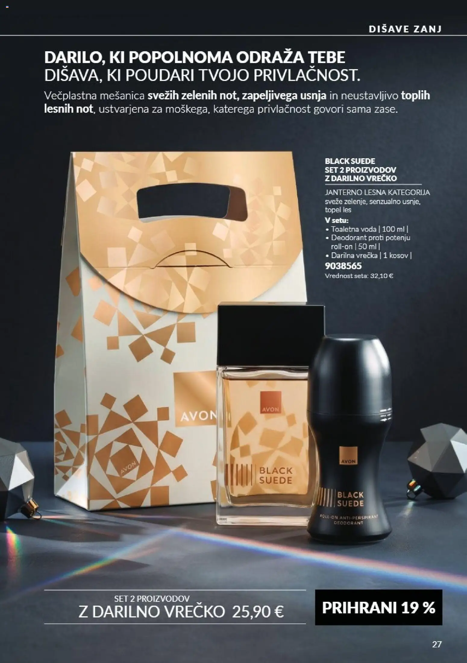 Novi Avon katalog ponudbe – veljaven od 01.11.2026 | Stran: 27 | Izdelki: Deodorant, Antiperspirant, Voda, Toaletna voda
