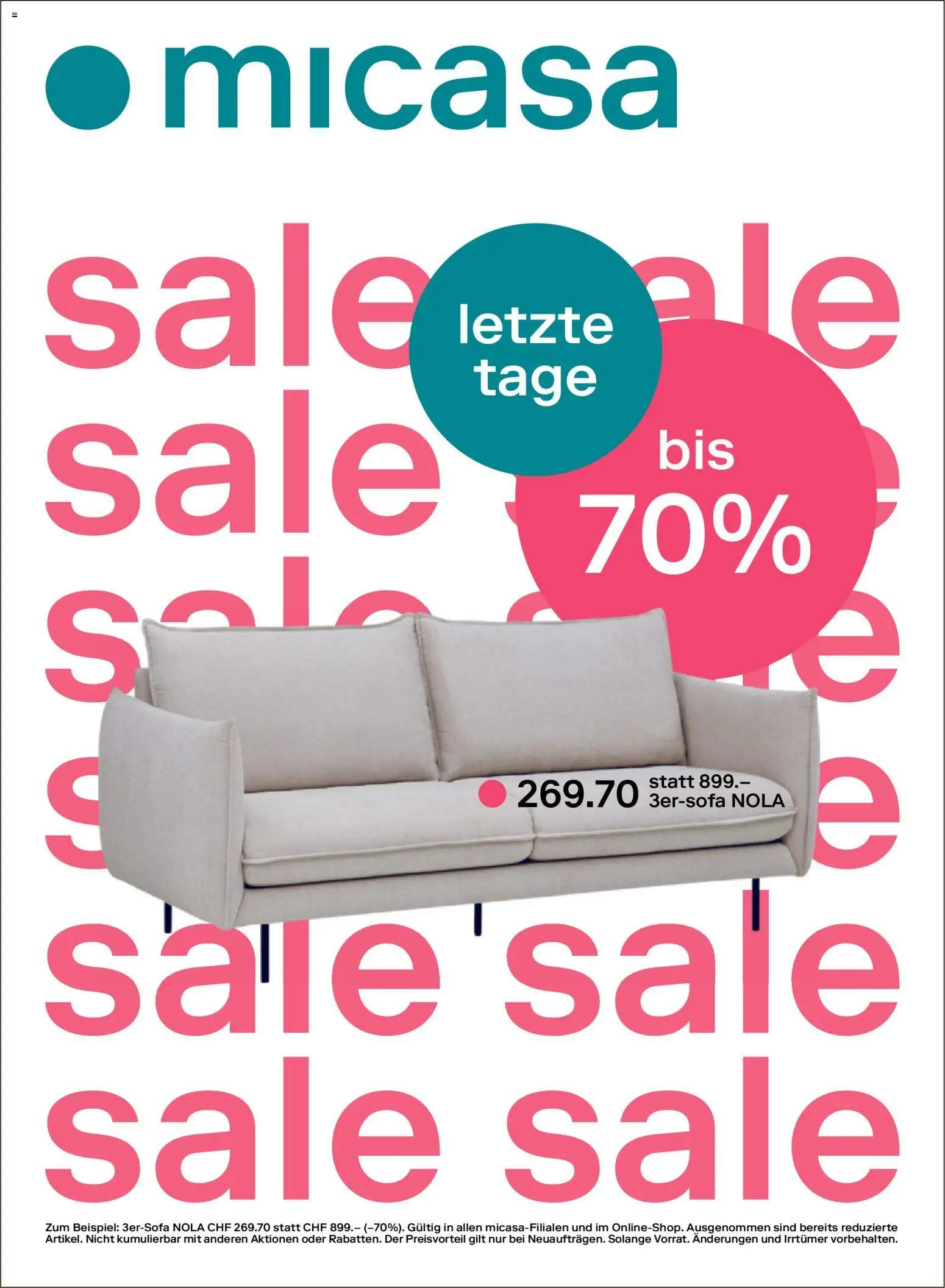 Migros aktionen Magazin – gültig ab 22.07.2026 | Seite: 14 | Produkte: Sofa