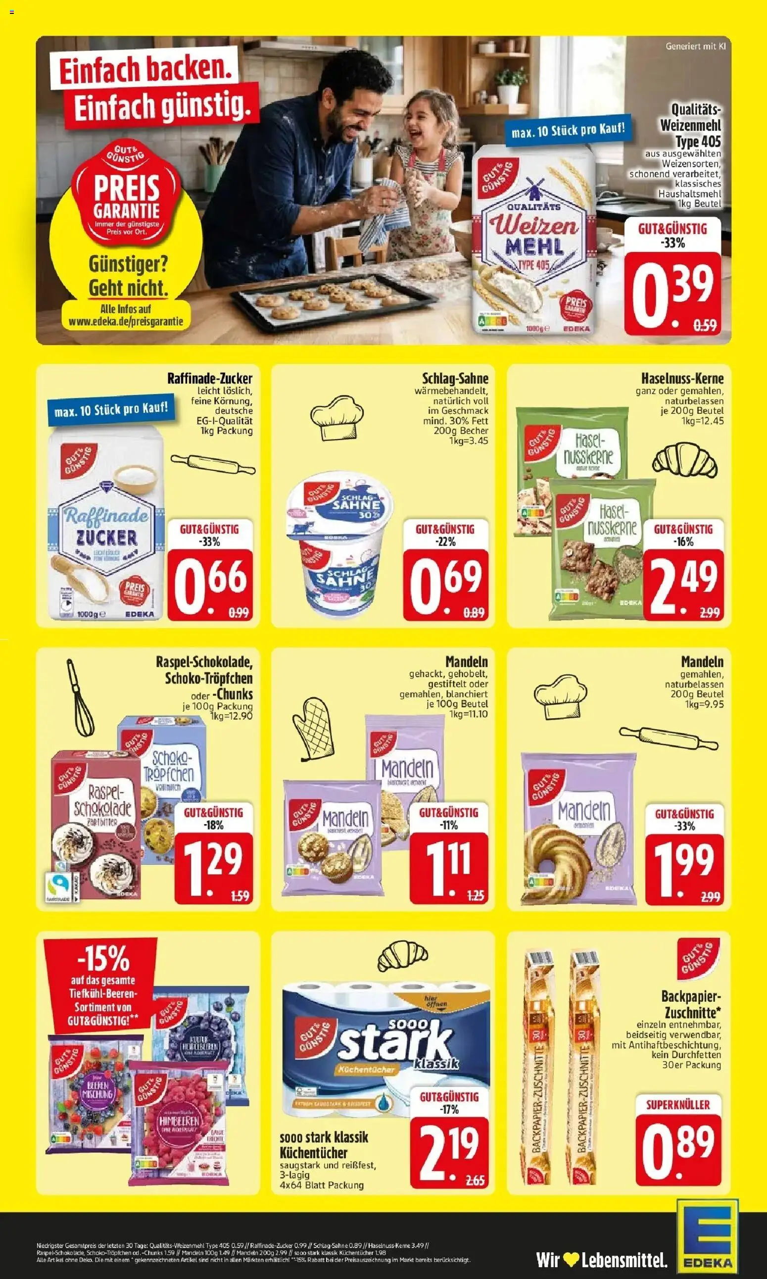 Edeka Prospekt Olching (ab 19.10.2026) » Angebote Online | Seite: 2 | Produkte: Himbeeren, Mehl, Schlagsahne, Mandeln