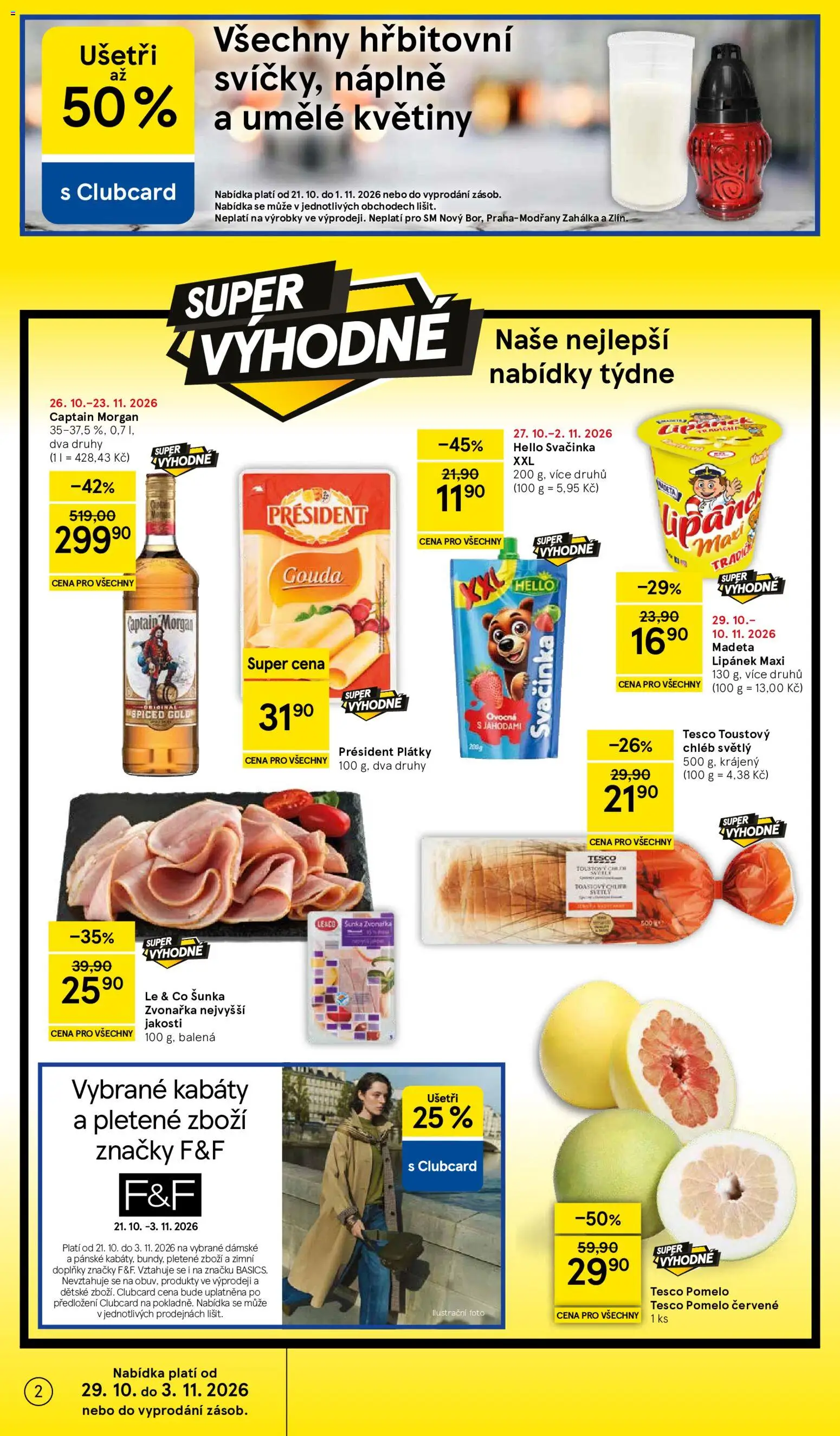 Tesco leták - Supermarket od 29.10.2026 | Strana: 2