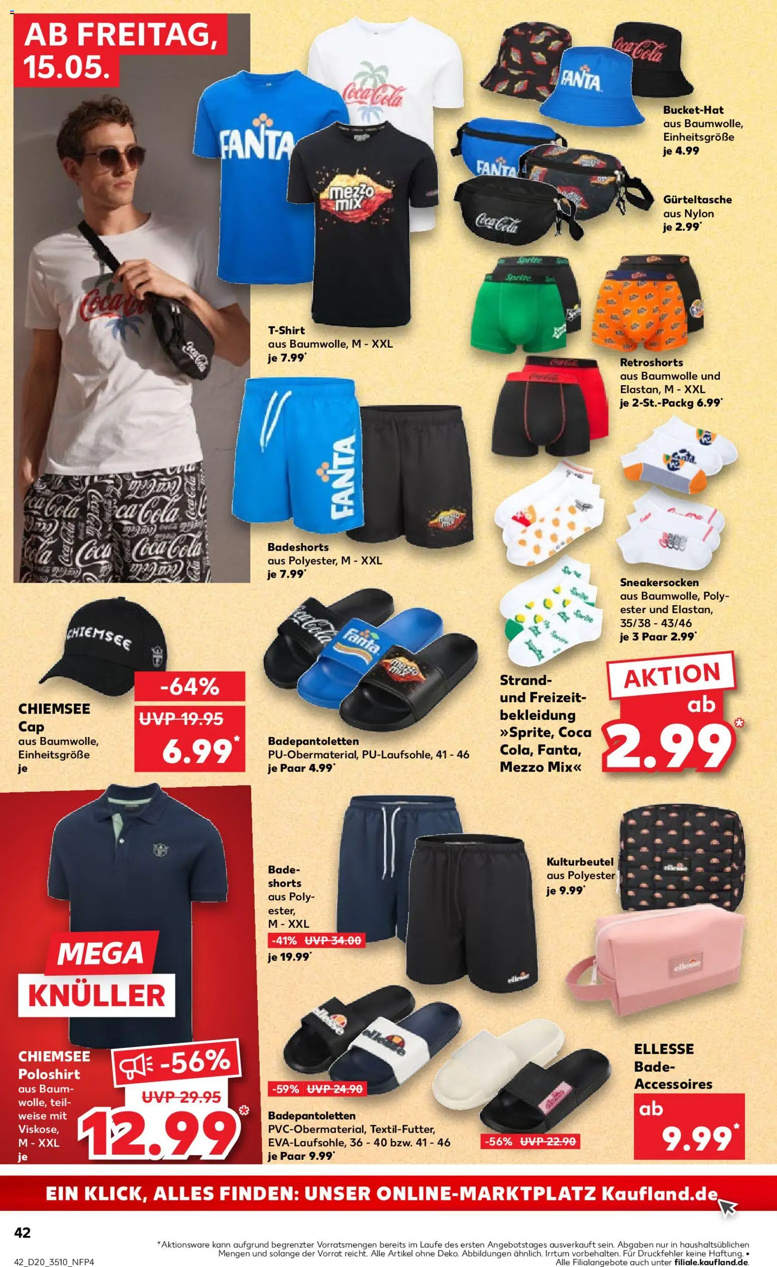 Kaufland Prospekt Leipzig	 – gültig ab 15.05.2026 | Seite: 42 | Produkte: Mezzo mix, Coca cola, Fanta, T-Shirt
