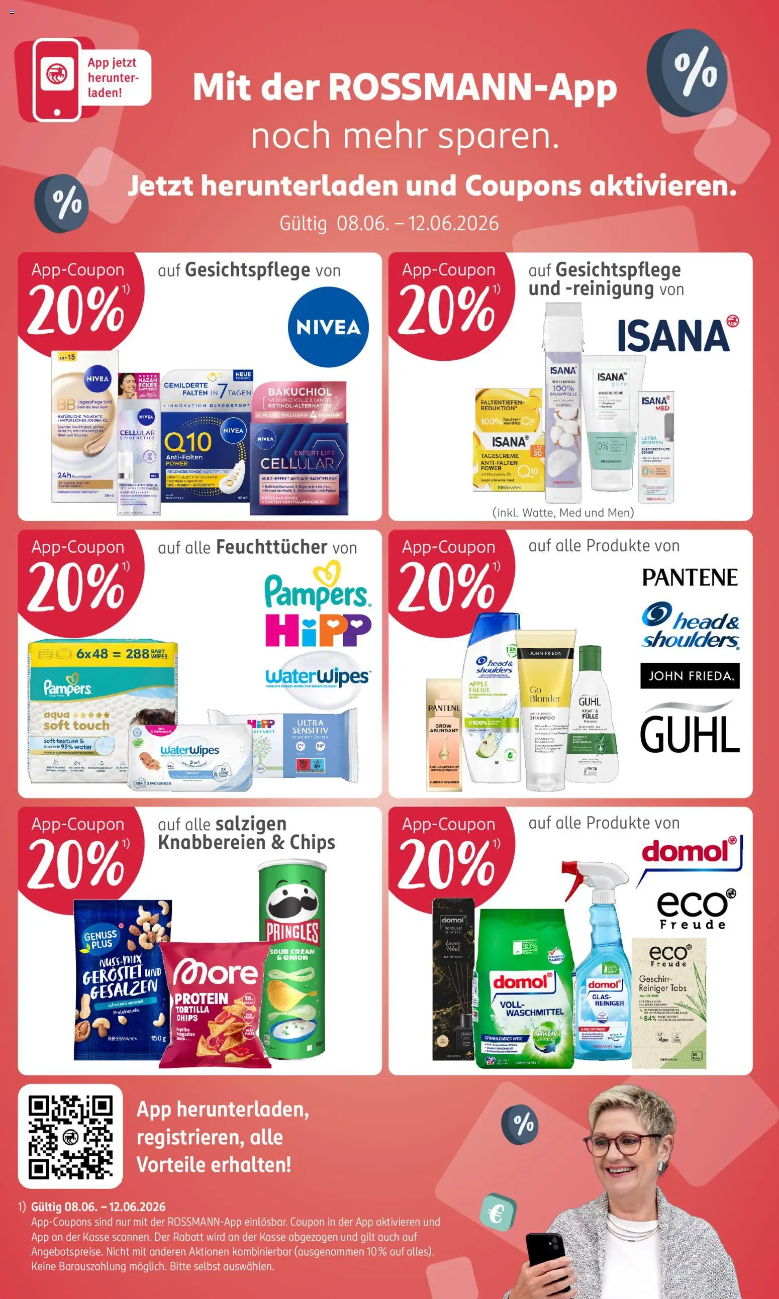Rossmann Prospekt – gültig ab 08.06.2026 | Seite: 20 | Produkte: Head & shoulders, Apple, Serum, Chips