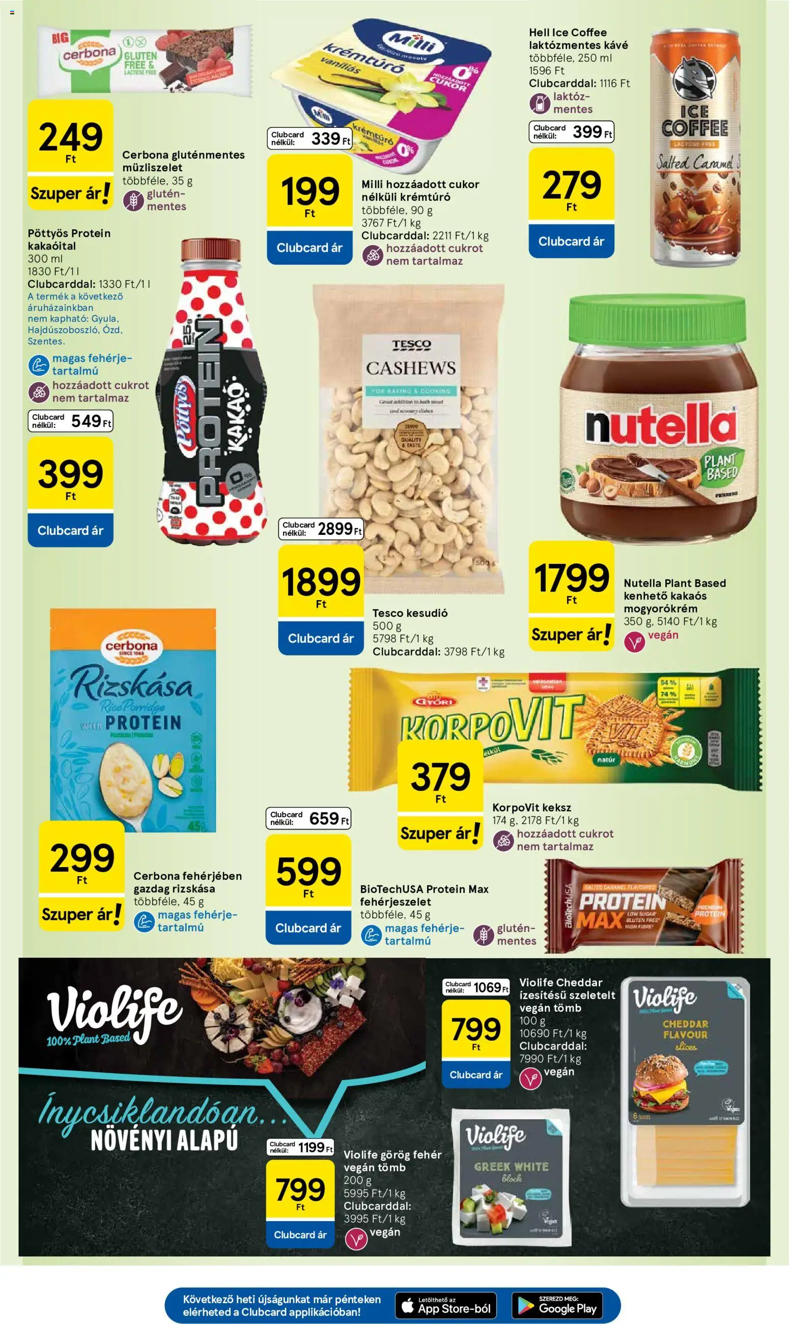 Tesco akciós ujság - amely érvényes a következő dátumtól: 2026.08.27. | Oldal: 19 | Termékek: Laktózmentes, Milli, Gluténmentes, Mogyorókrém