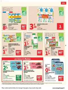 Auchan - Prévisualisation de BISCUITS CACAO LESS SUGAR SAVEUR ORANGE AUCHAN, x 16 130 g valide à partir de 21/07/2026 | Page: 15