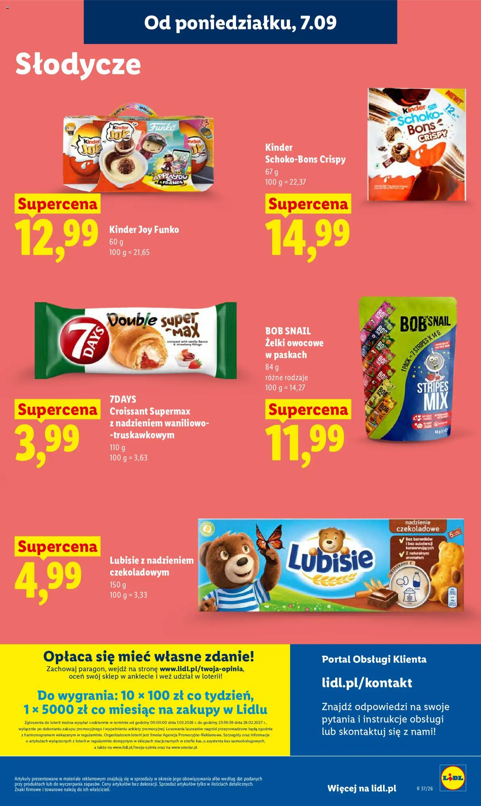 Lidl Polsko leták od 07.09.2026 | Strana: 75 | Produkty: Kinder Joy, Croissant, Kinder