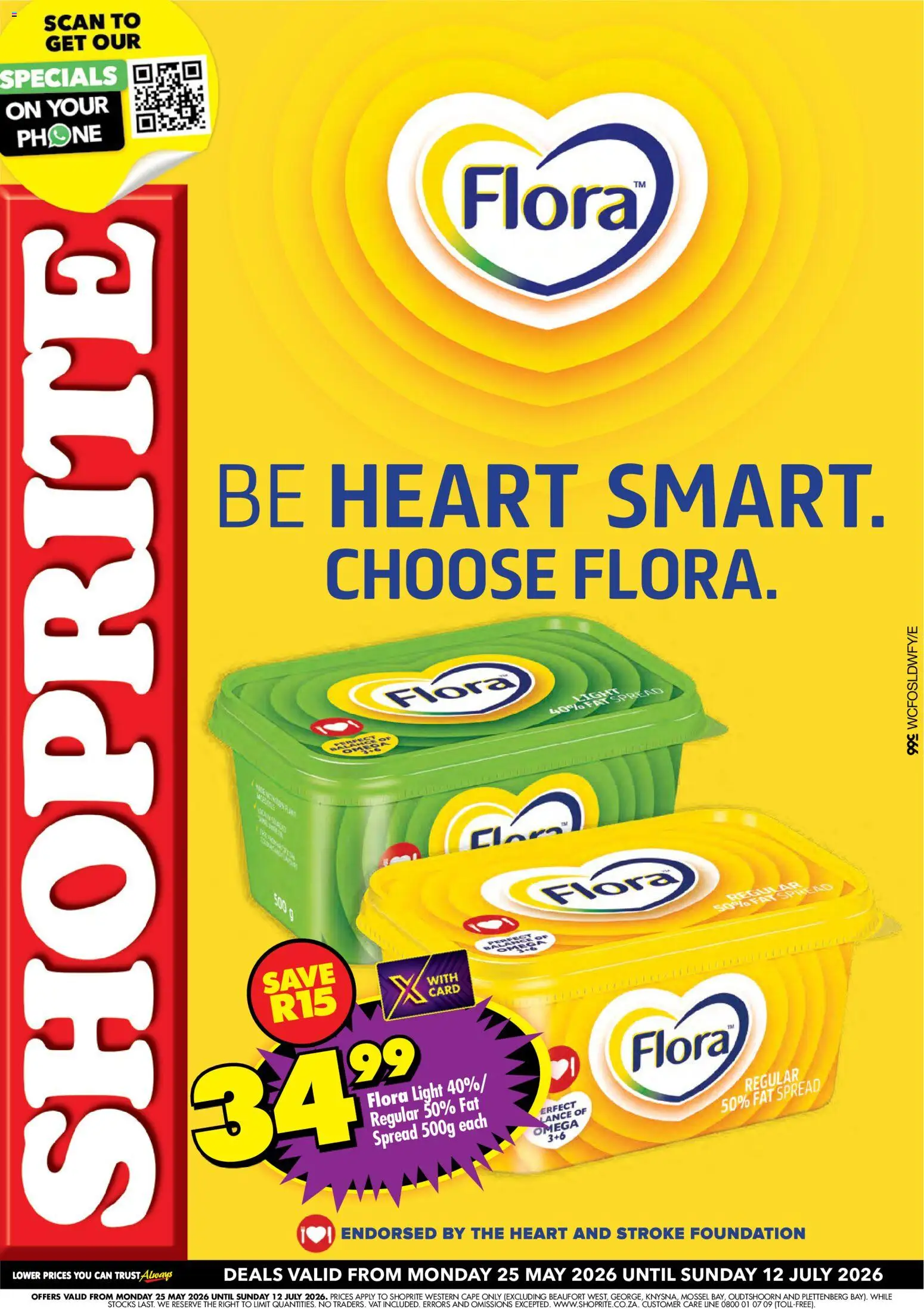 New Shoprite catalogue – valid from 25.05.2026 | Page: 1 | Products: Phone, Light, Foundation, Fat spread