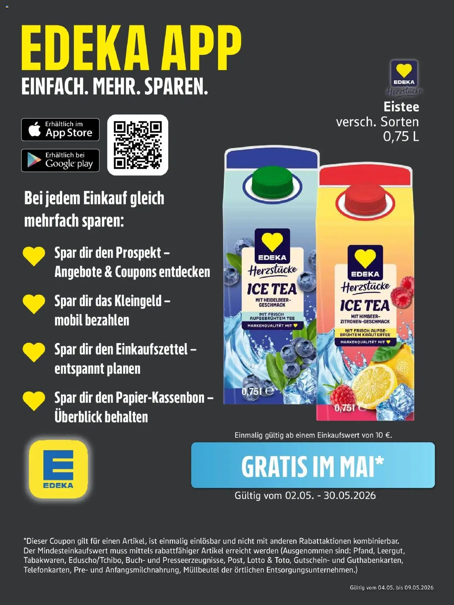 Edeka Prospekt Schleswig – gültig ab 04.05.2026 | Seite: 1 | Produkte: Tee