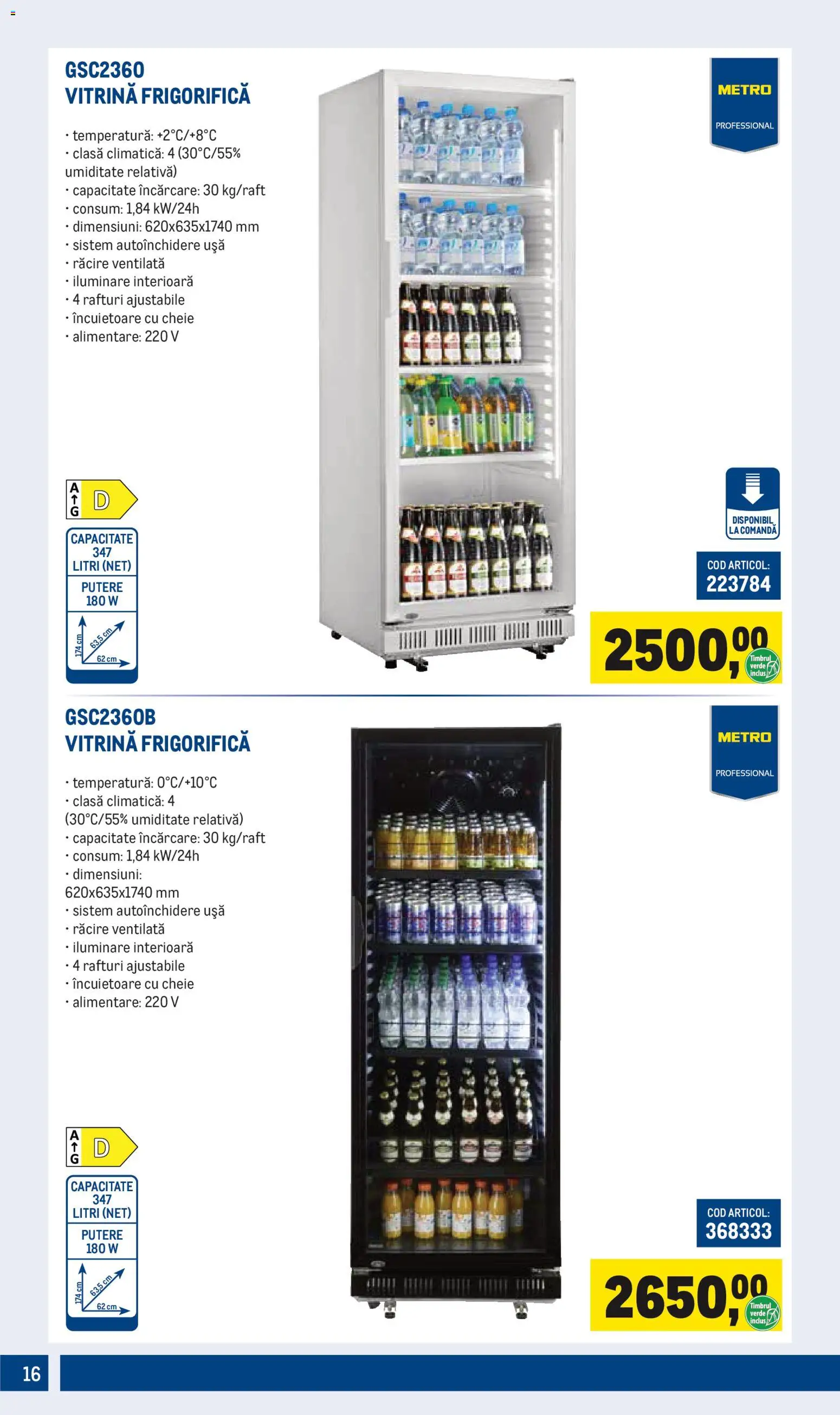 Noul catalog Metro – valabil de la 01.04.2026 | Pagină: 16 | Produse: Vitrină, Ușă