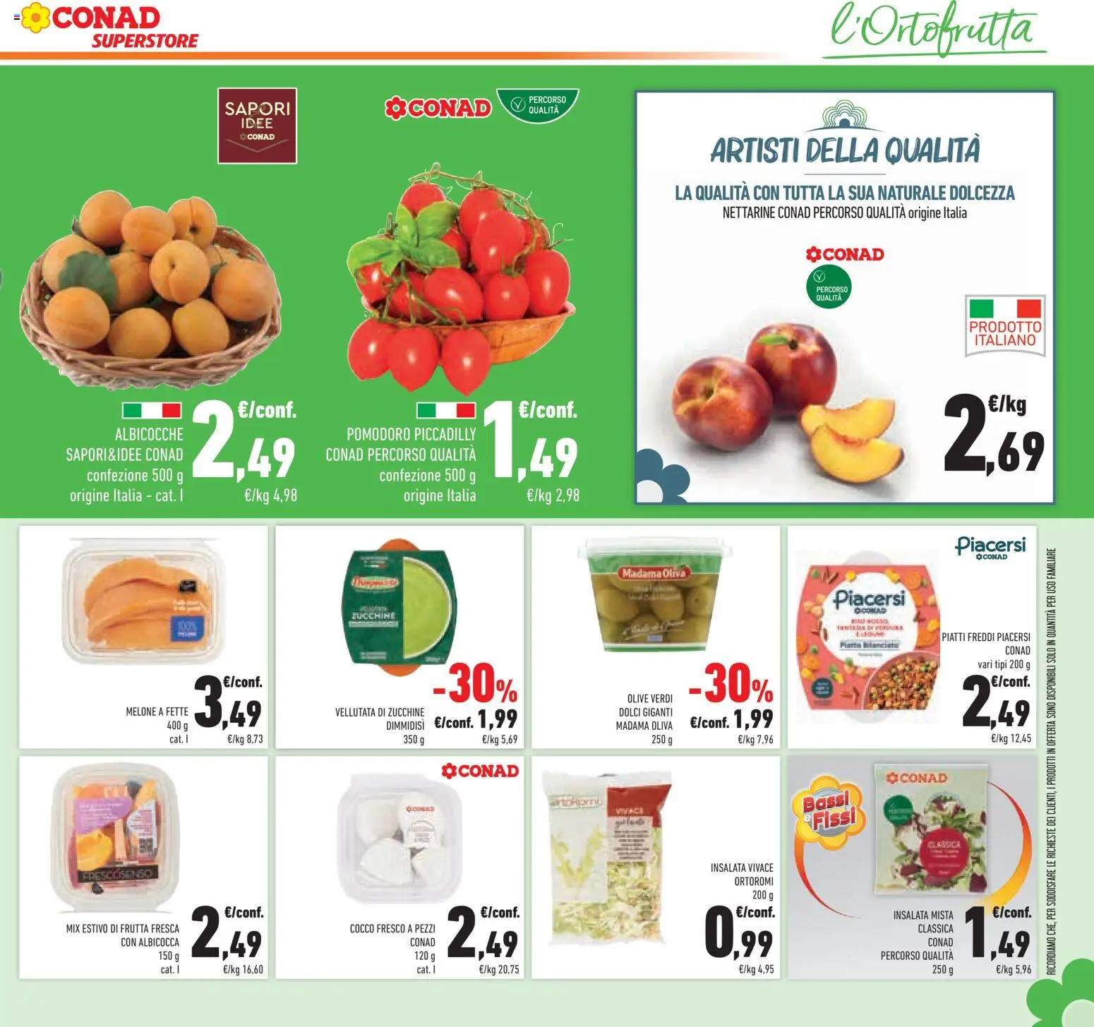 Volantino Conad del 15/07/2026 | Pagina: 11 | Prodotti: Frutta, Pomodoro, Melone, Piatto