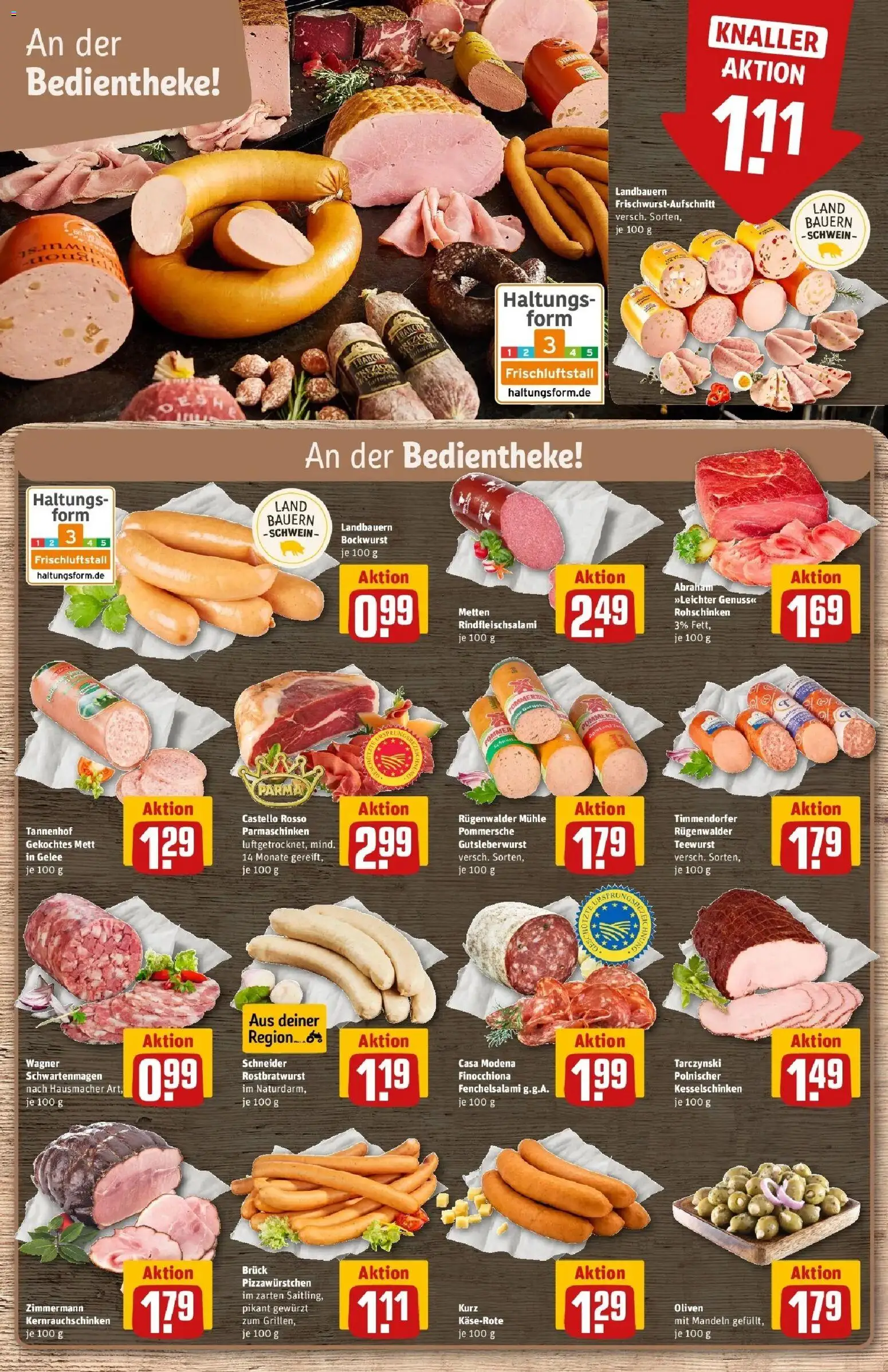 REWE Prospekt ab 10.08.2026 zum Blättern » Angebote | Seite: 8 | Produkte: Bockwurst, Mühle, Mandeln