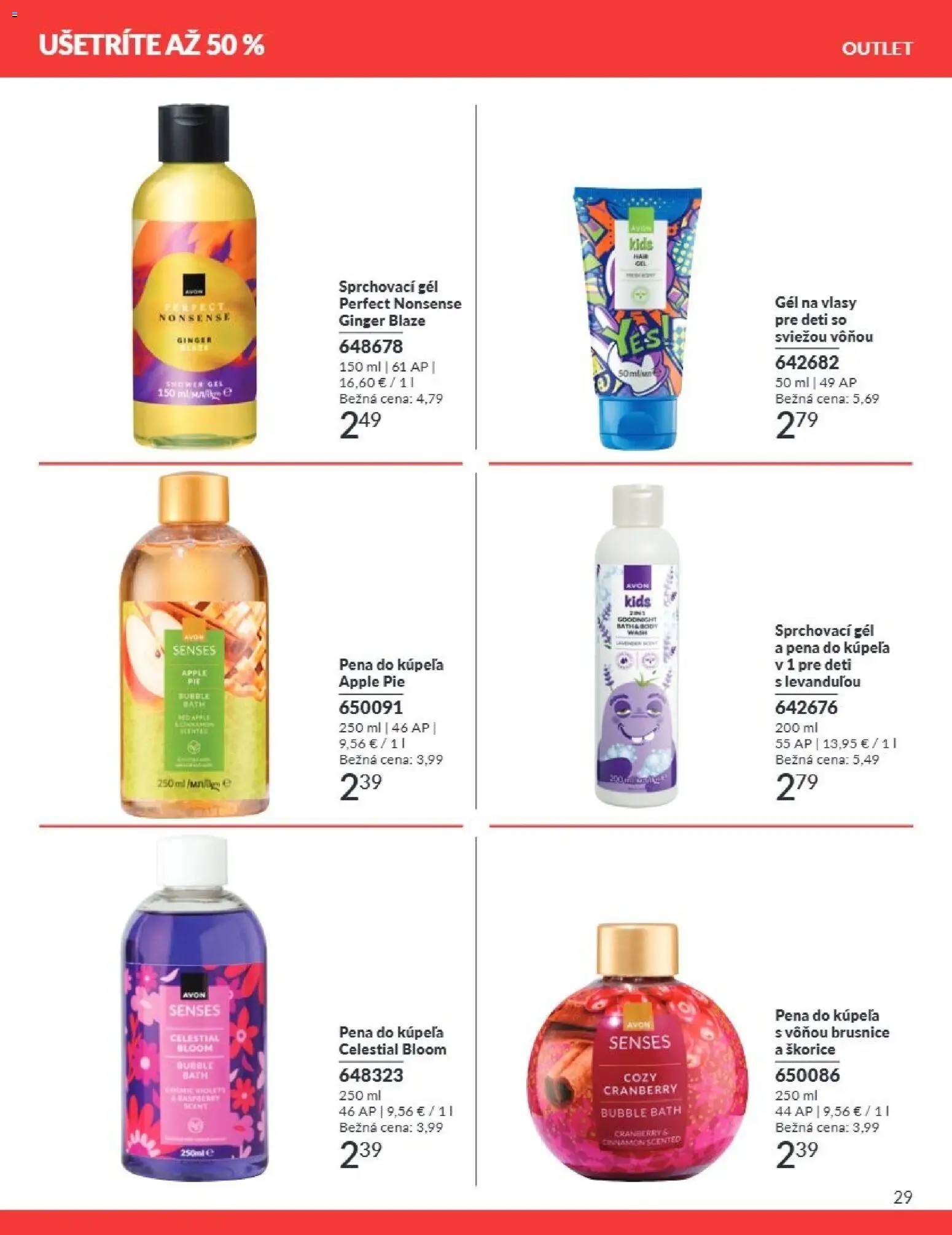 Nové Avon akcie – leták je platný od 01.07.2026 | Strana: 29 | Produkty: Apple, Pena do kúpeľa