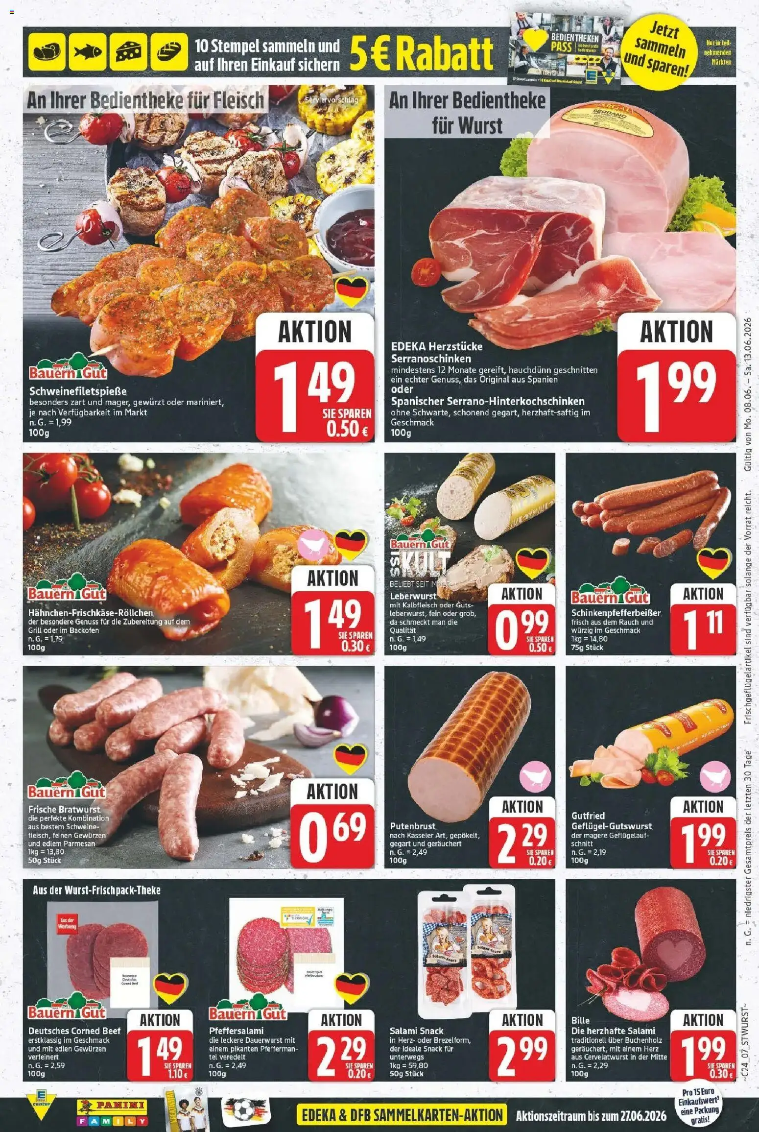 E center Prospekt Bitterfeld-Wolfen – gültig ab 08.06.2026 | Seite: 7 | Produkte: Grill, Bratwurst, Backofen, Fleisch