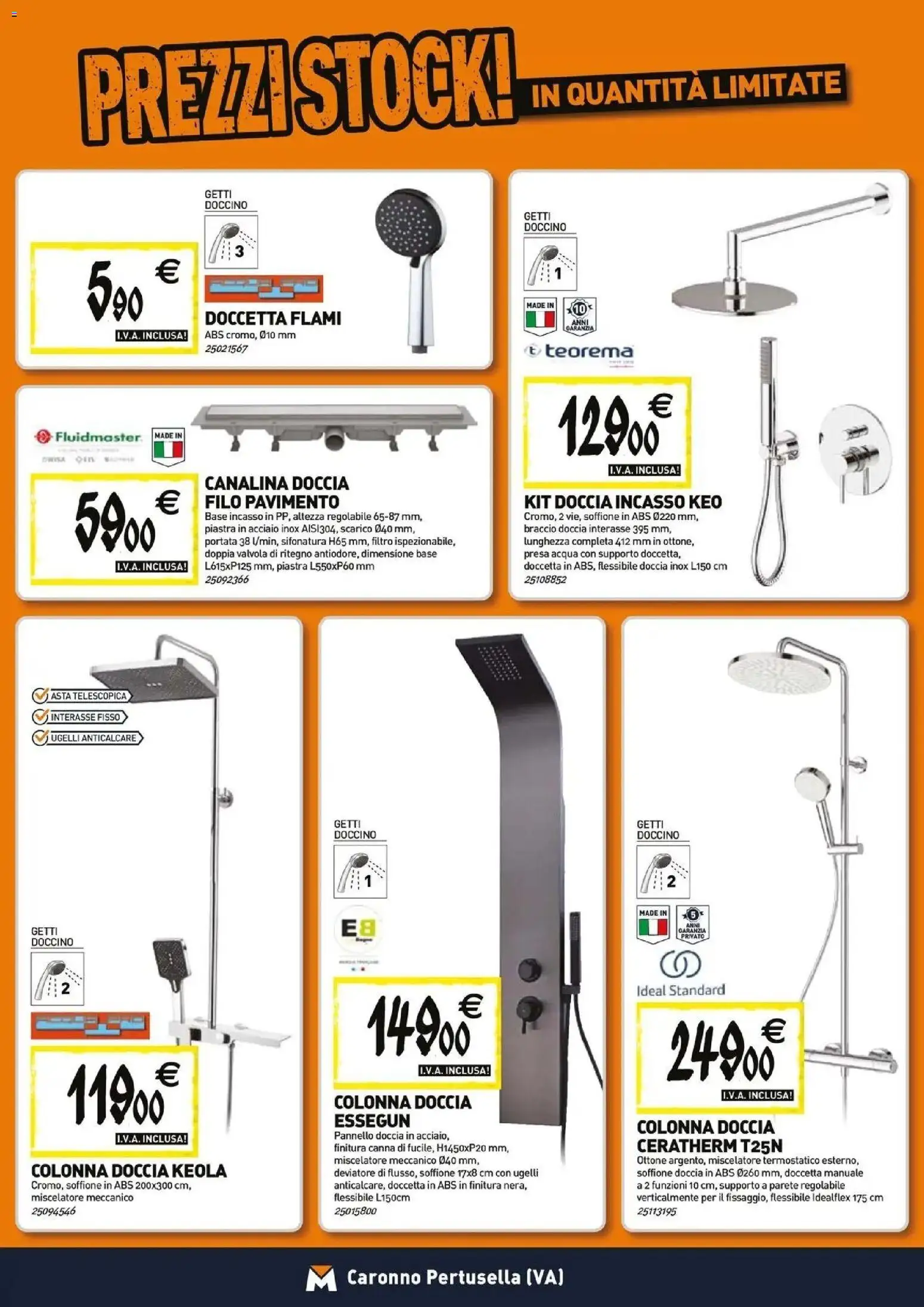 Volantino TECNOMAT del 26.03.2026 | Pagina: 3 | Prodotti: Anticalcare, Pavimento, Acqua, Doccia