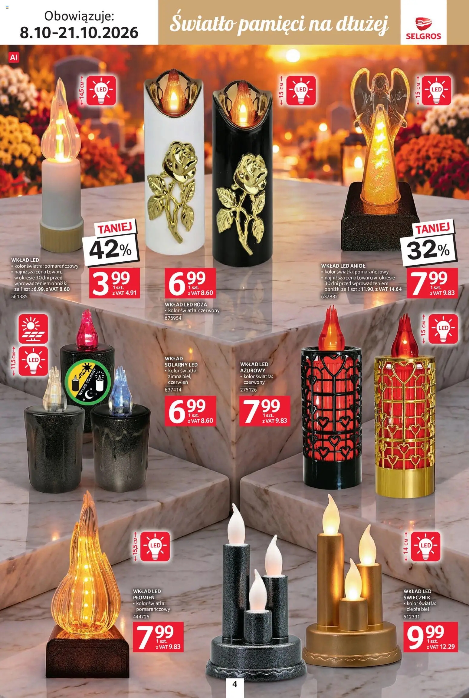 Selgros cash&carry gazetka - Wszystkich świętych od 08.10.2026 | Strona: 4