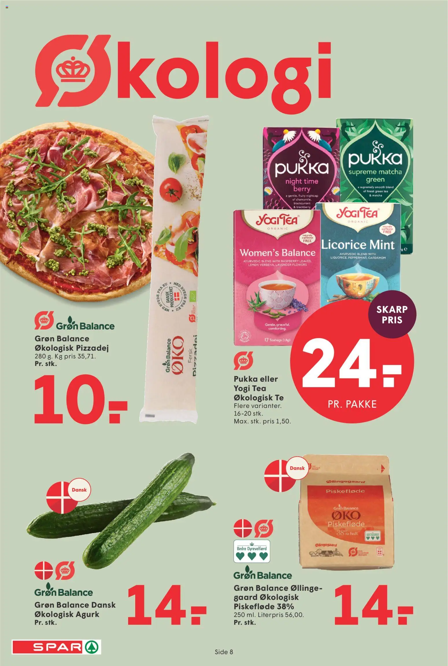 Spar tilbudsavis – gyldig fra 21/08/2026 | Side: 9 | Produkter: Te, Pizzadej
