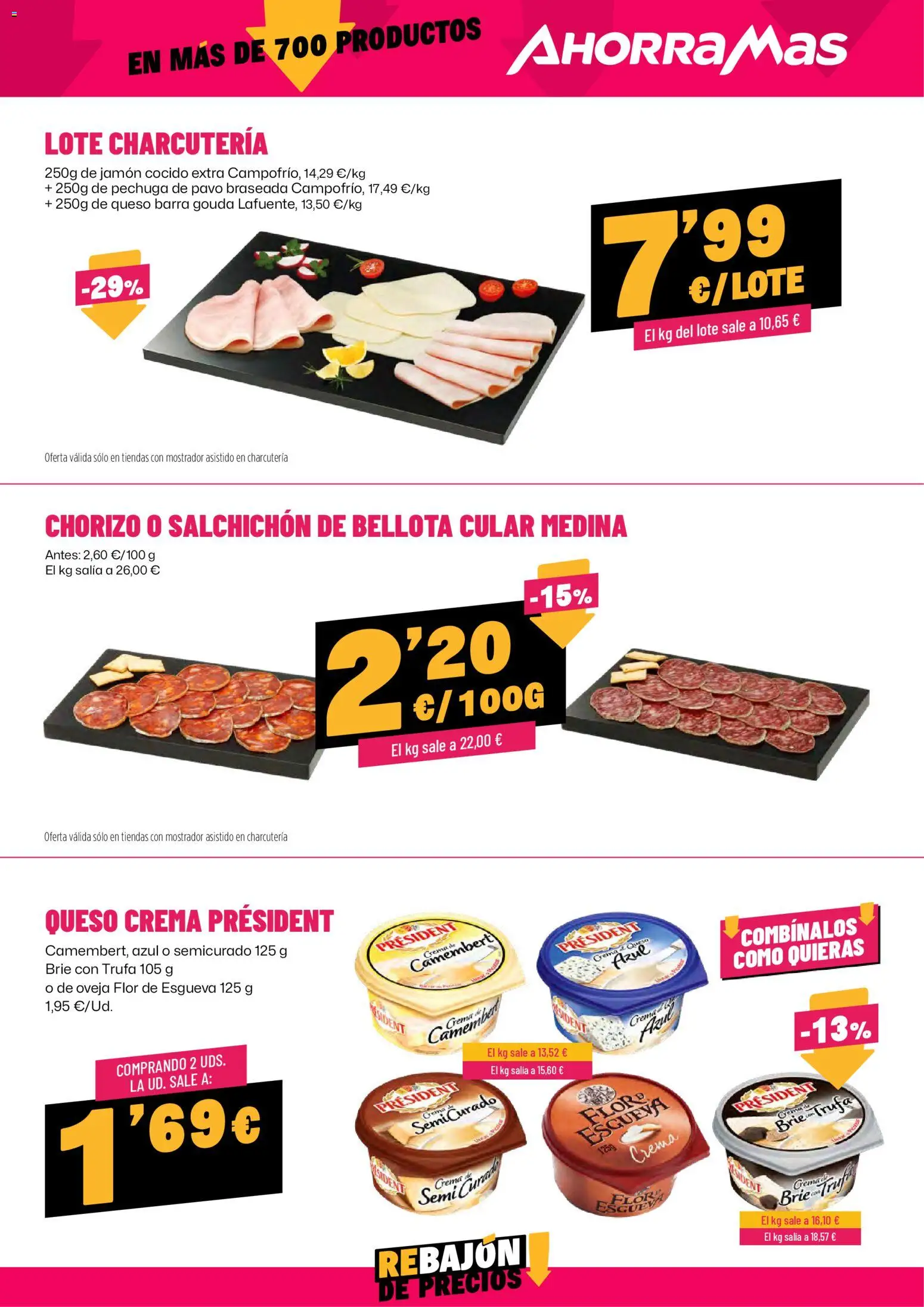 AhorraMas folleto │ válido desde el 16.04.2026 | Página: 7 | Productos: Queso, Jamón, Jamón cocido, Crema