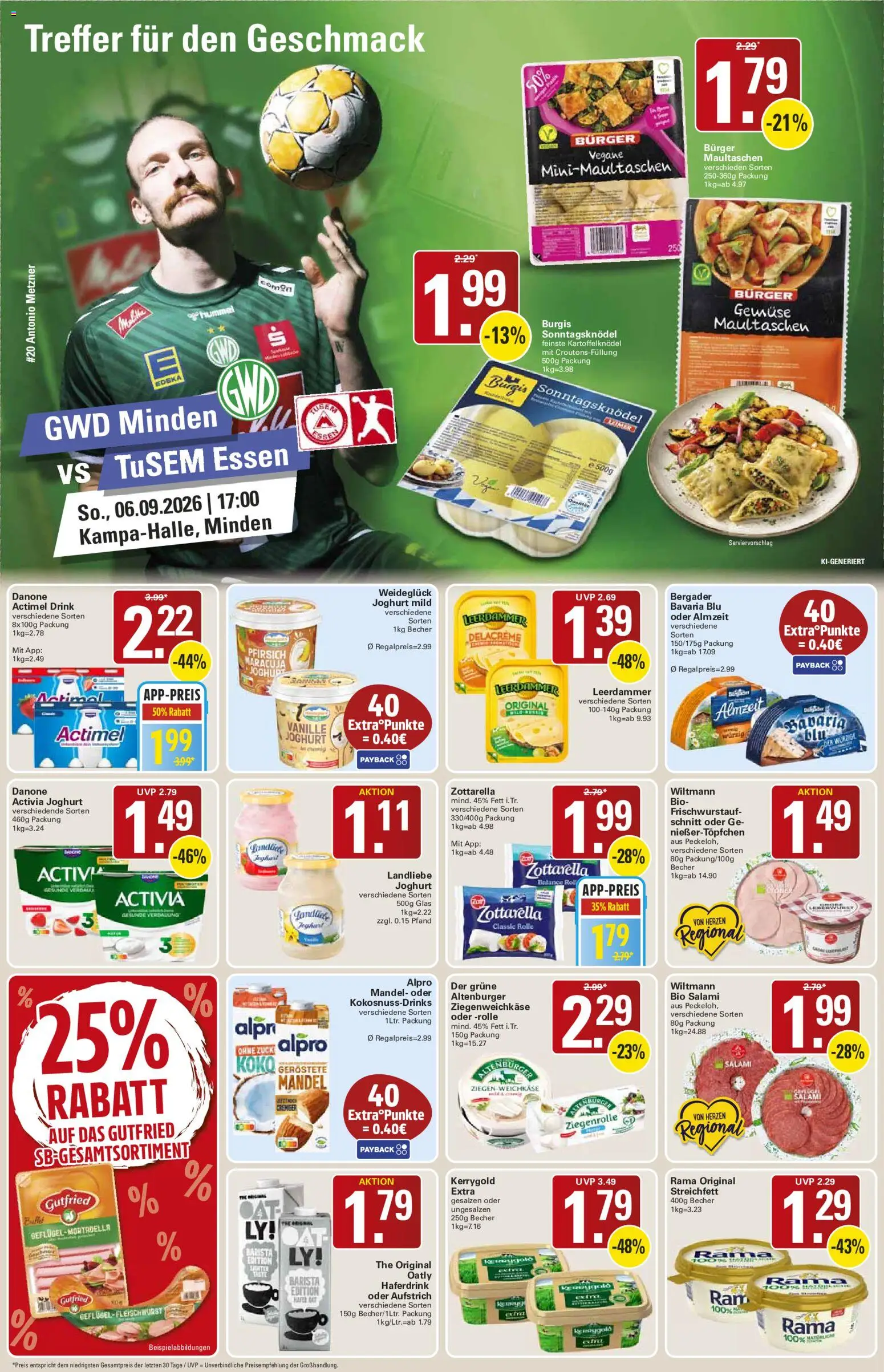 WEZ Prospekt – gültig ab 31.08.2026 | Seite: 8 | Produkte: Leerdammer, Vanille, Alpro, Maultaschen