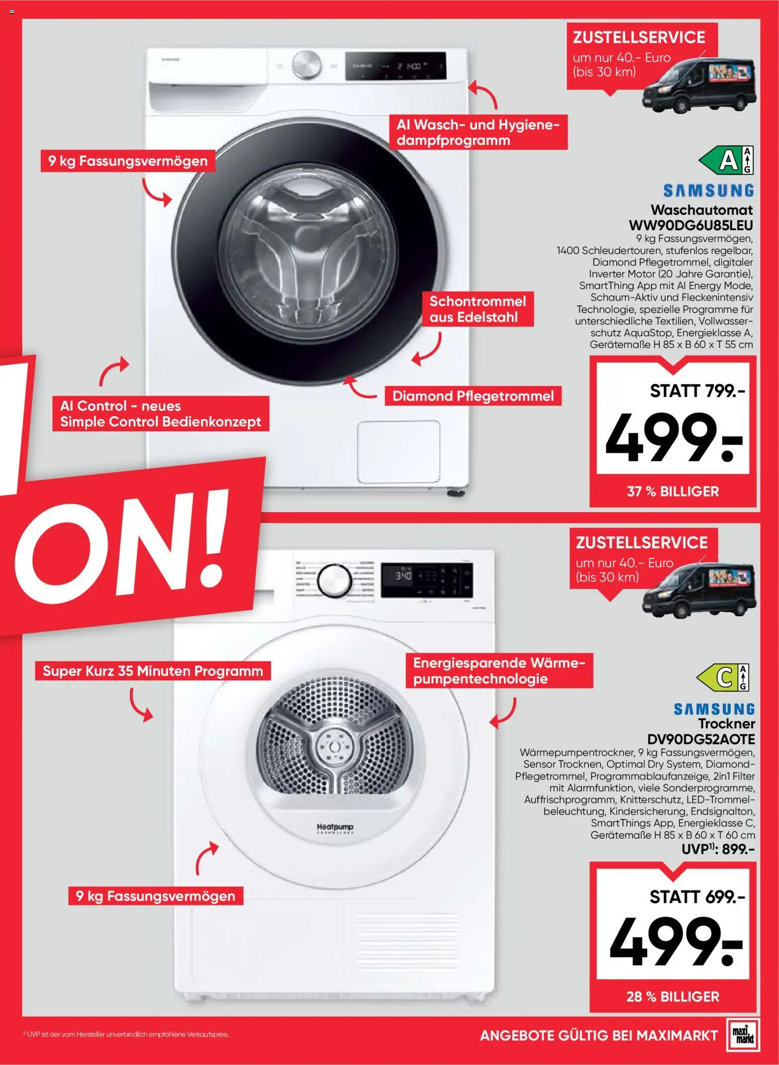 Maximarkt maxi.wochenende gültig ab 01.10.2026 | Seite: 23 | Produkte: Trockner, Samsung