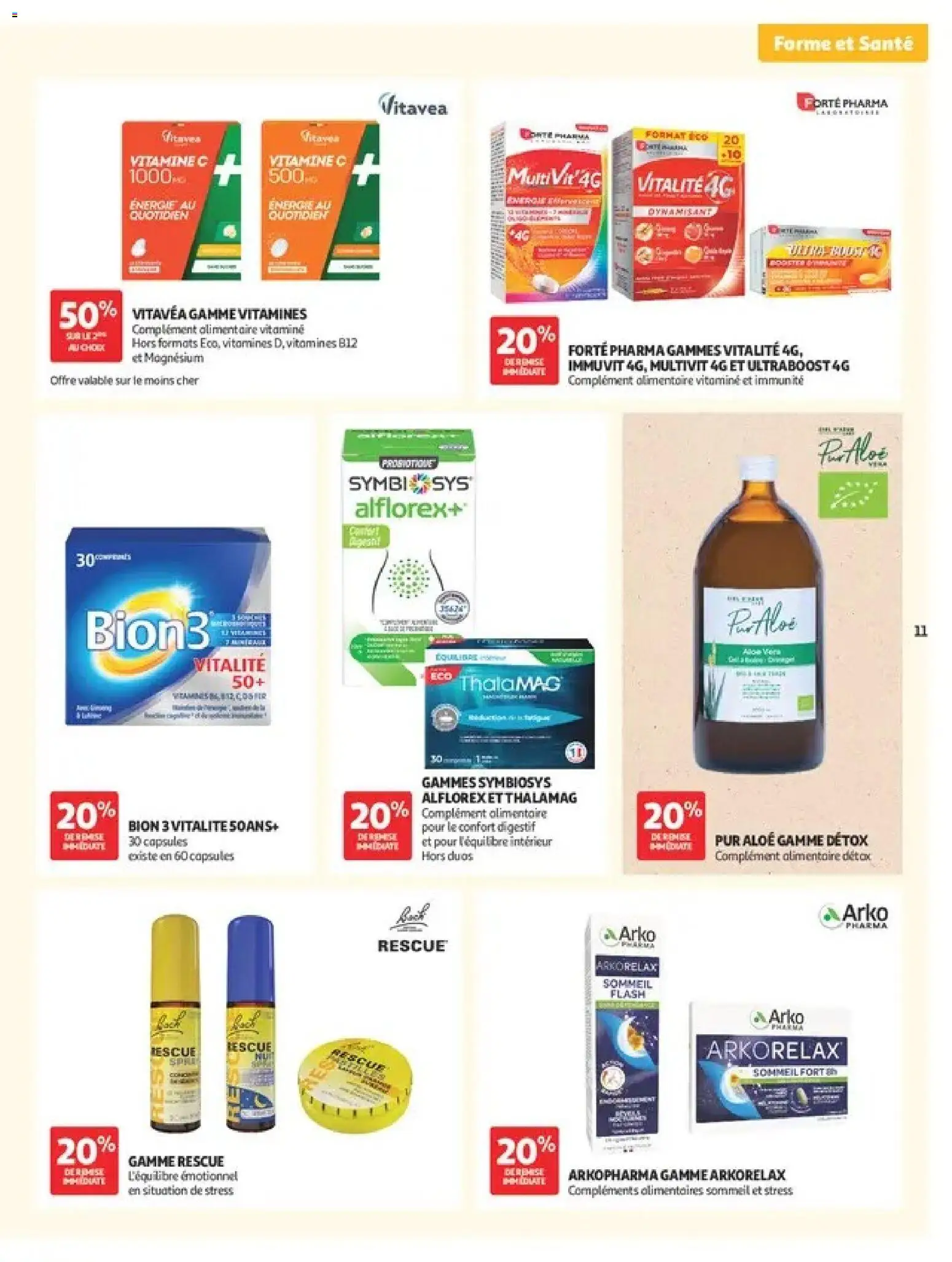 {H1} | Page: 11 | Produits: Base, Capsules, Aloe vera, Digestif