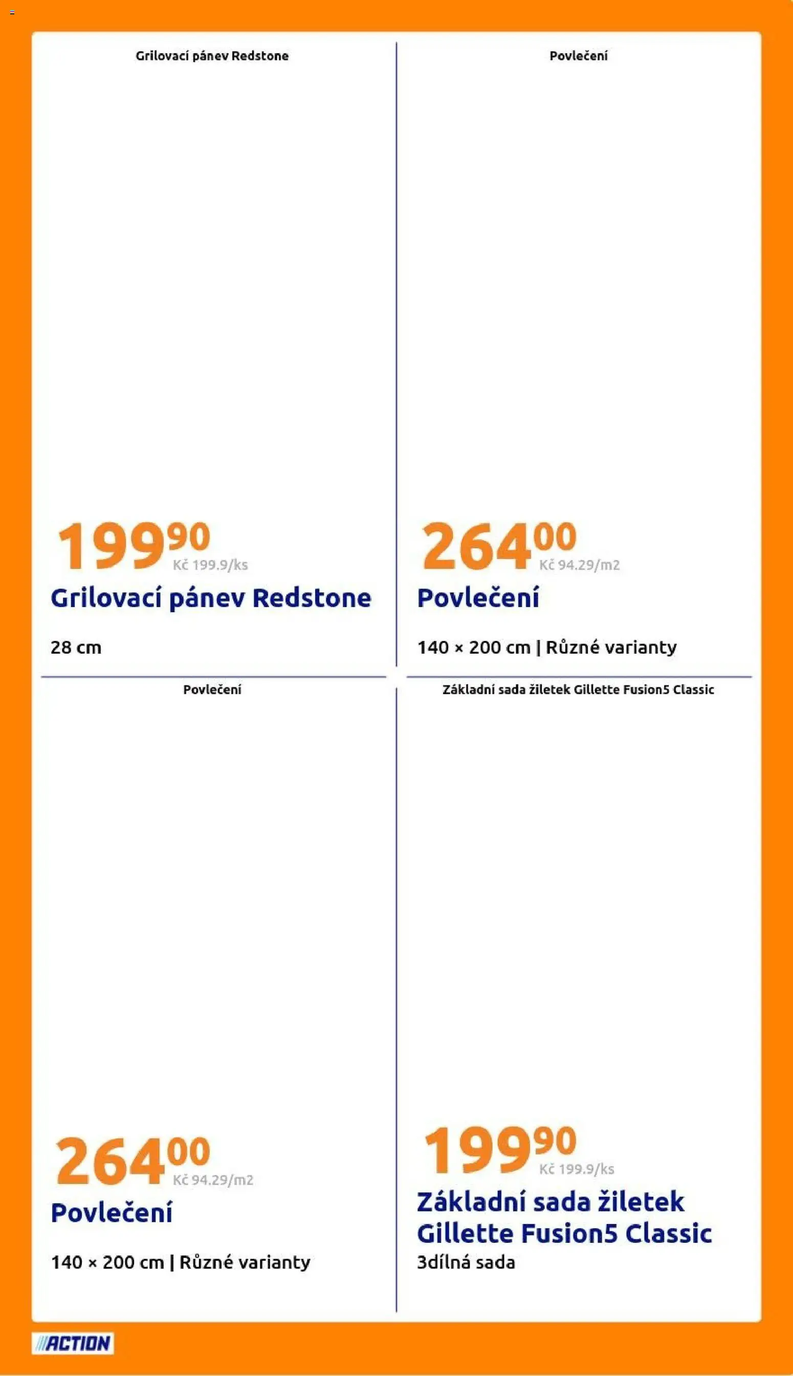 Action leták od 12.08.2026 | Strana: 29 | Produkty: Pánev, Povlečení, Gillette Fusion5