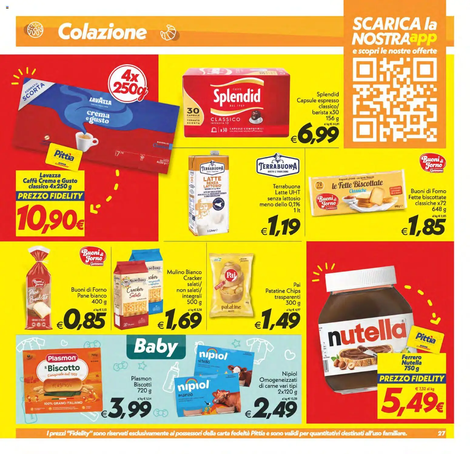 Volantino SuperConveniente del 25/09/2026 | Pagina: 27 | Prodotti: Manzo, Biscotti, Nutella, Forno