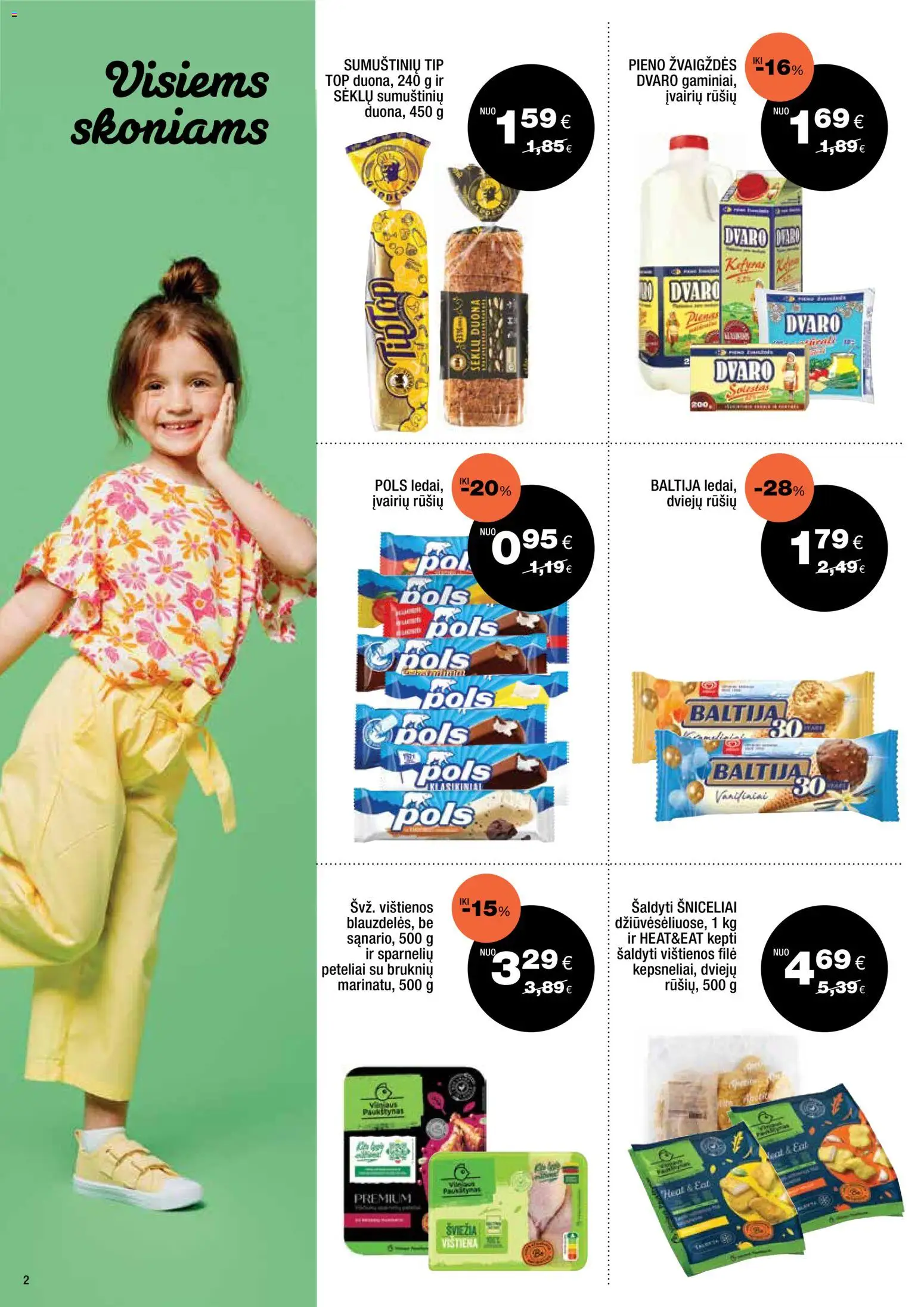Express market akcijos nuo 2026.07.12 | Puslapis: 2 | Prekių: Vištienos, Duona, Vištiena