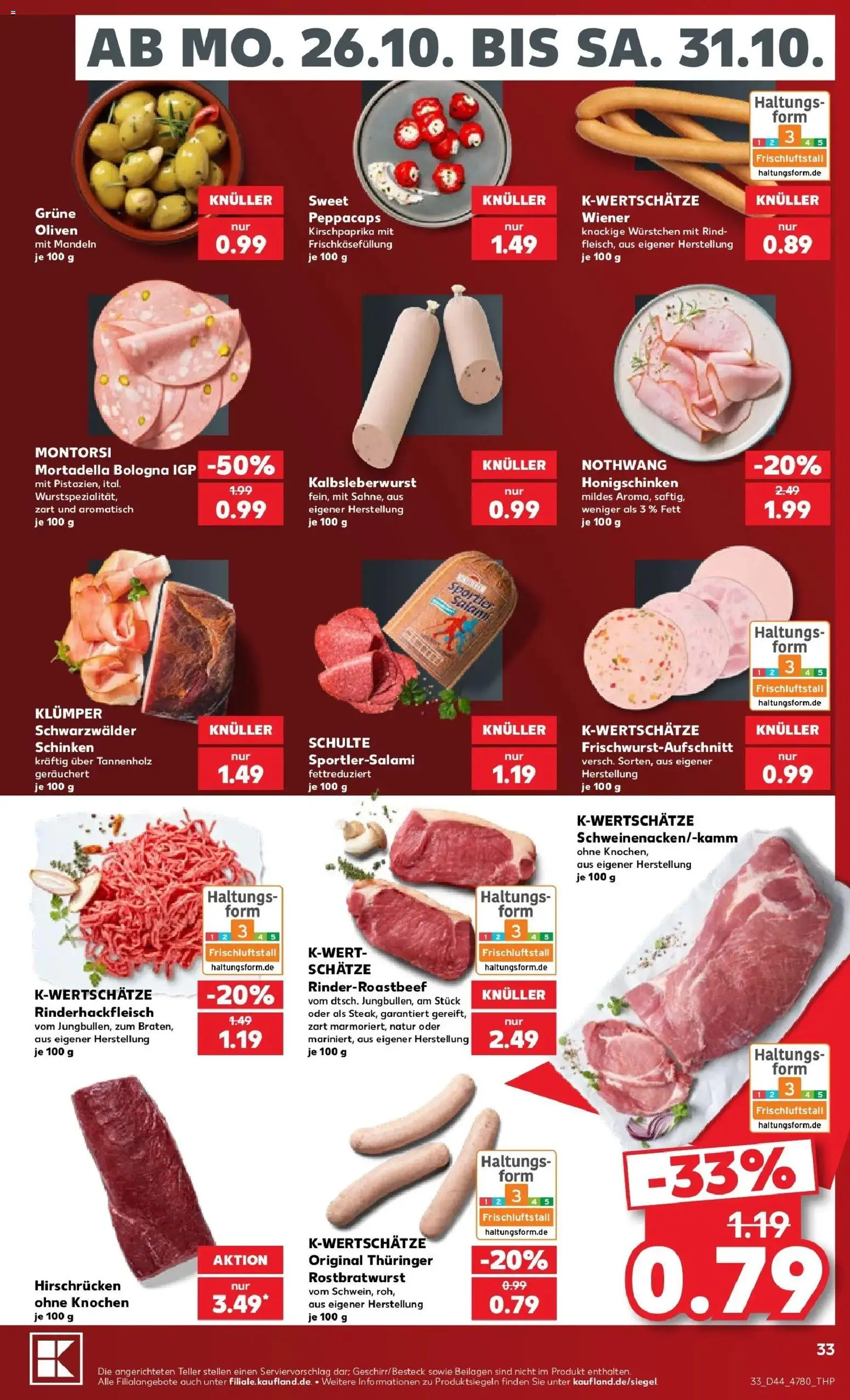 Prospekt Kaufland ab 26.10.2026 » Angebote Online zum Blättern | Seite: 37 | Produkte: Beilagen, Mandeln, Salami, Schinken