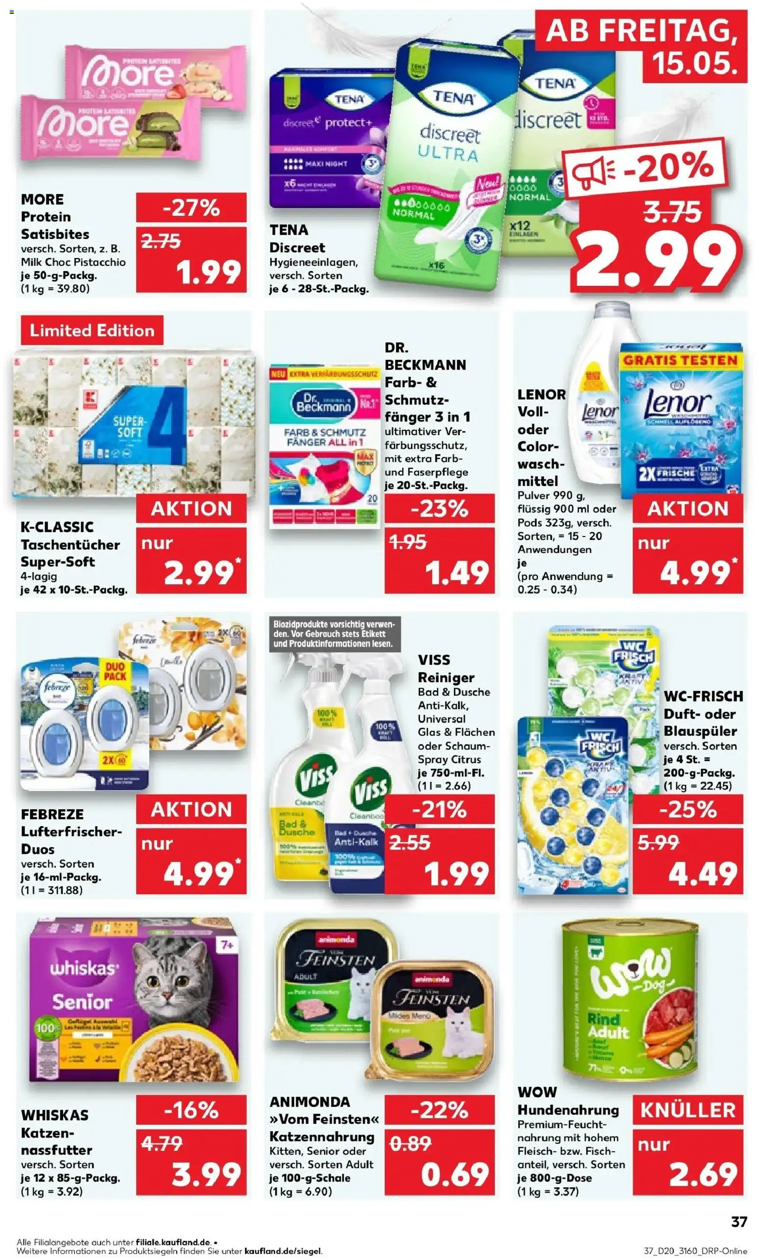 Kaufland Prospekt Zerbst – gültig ab 15.05.2026 | Seite: 37 | Produkte: Lenor, Bad, Duft, Fleisch