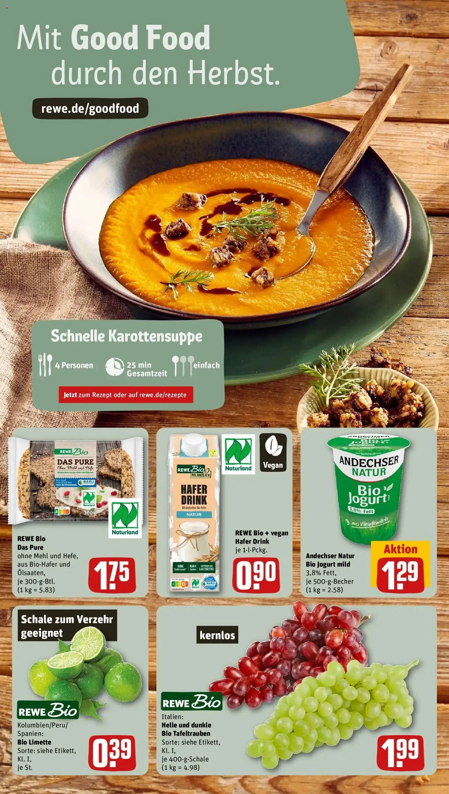 REWE Prospekt ab 05.10.2026 zum Blättern » Angebote | Seite: 18 | Produkte: Mehl, Limette