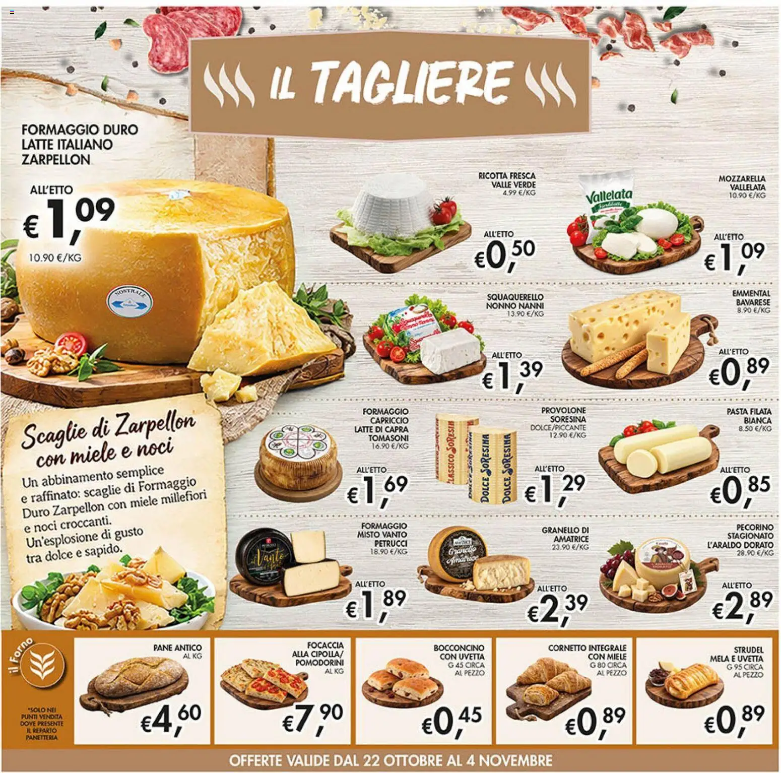 Volantino Coal del 22/10/2026 | Pagina: 8 | Prodotti: Pomodorini, Uvetta, Mozzarella, Miele