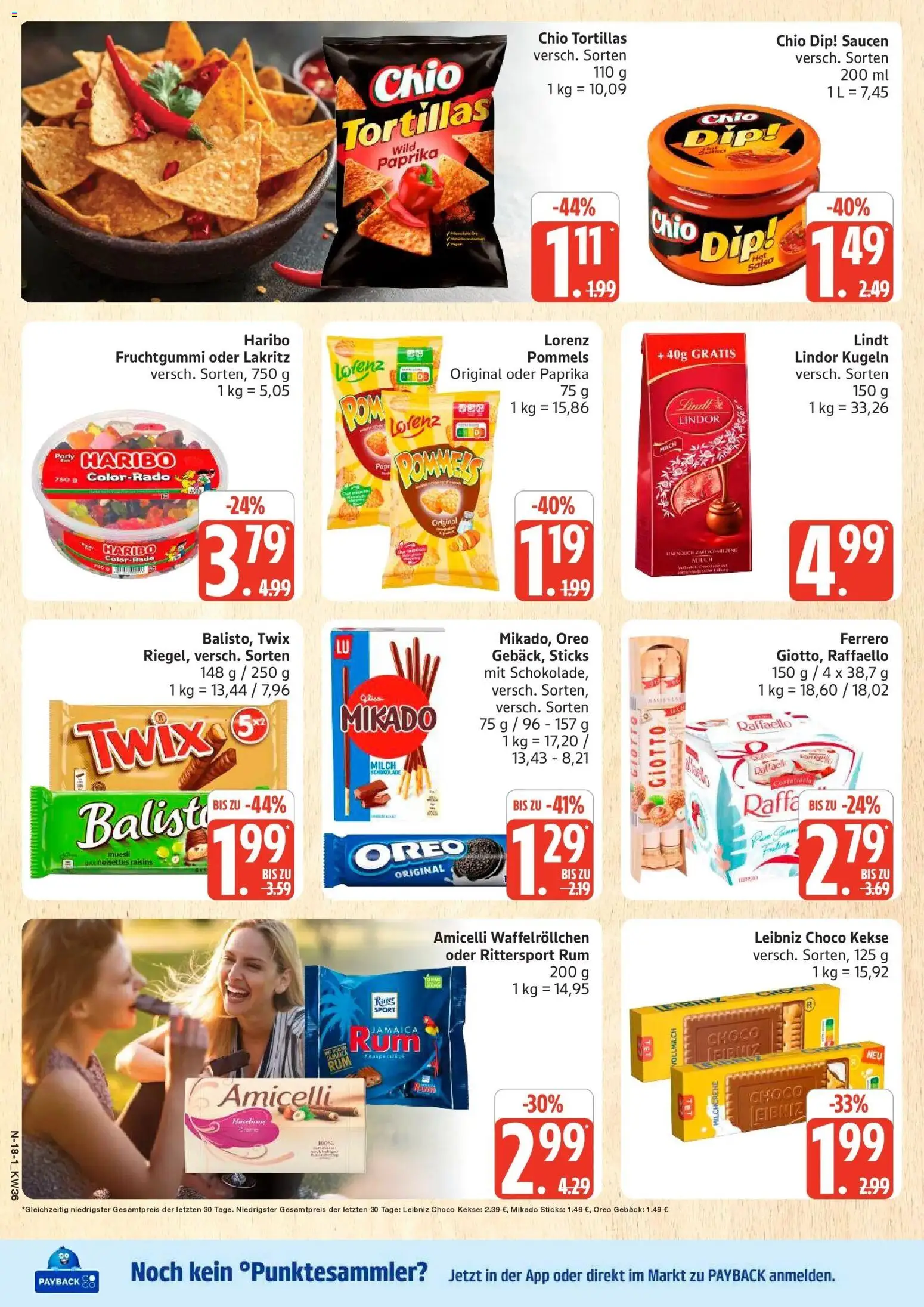 Marktkauf Prospekt Buxtehude (ab 31.08.2026) » Angebote online | Seite: 18 | Produkte: Raffaello, Tortillas, Chio tortillas, Kekse