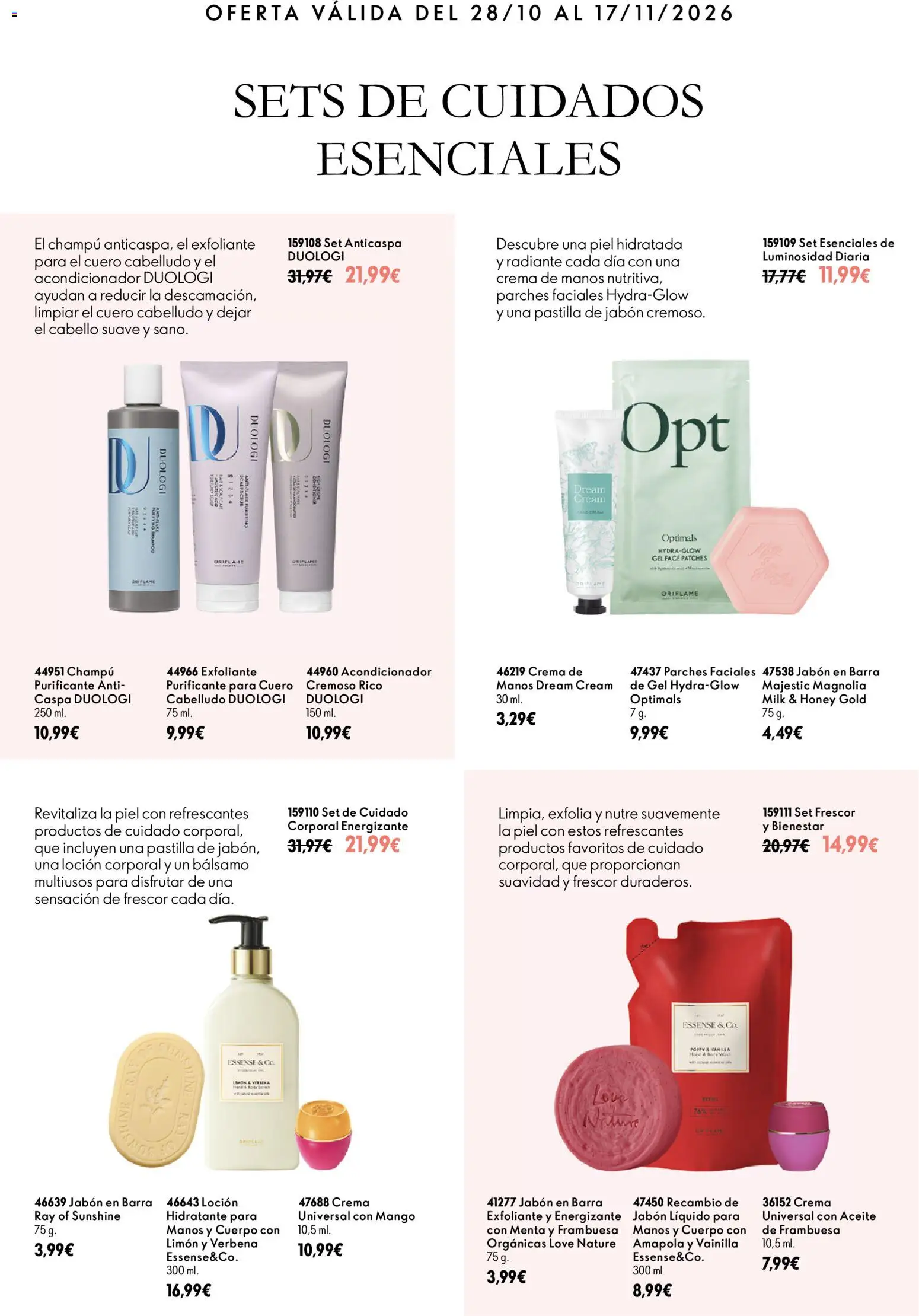 Oriflame Todas las ofertas de Campaña 15 │ válido desde el 28/10/2026 | Página: 7 | Productos: Champú, Acondicionador, Crema, Jabón en barra