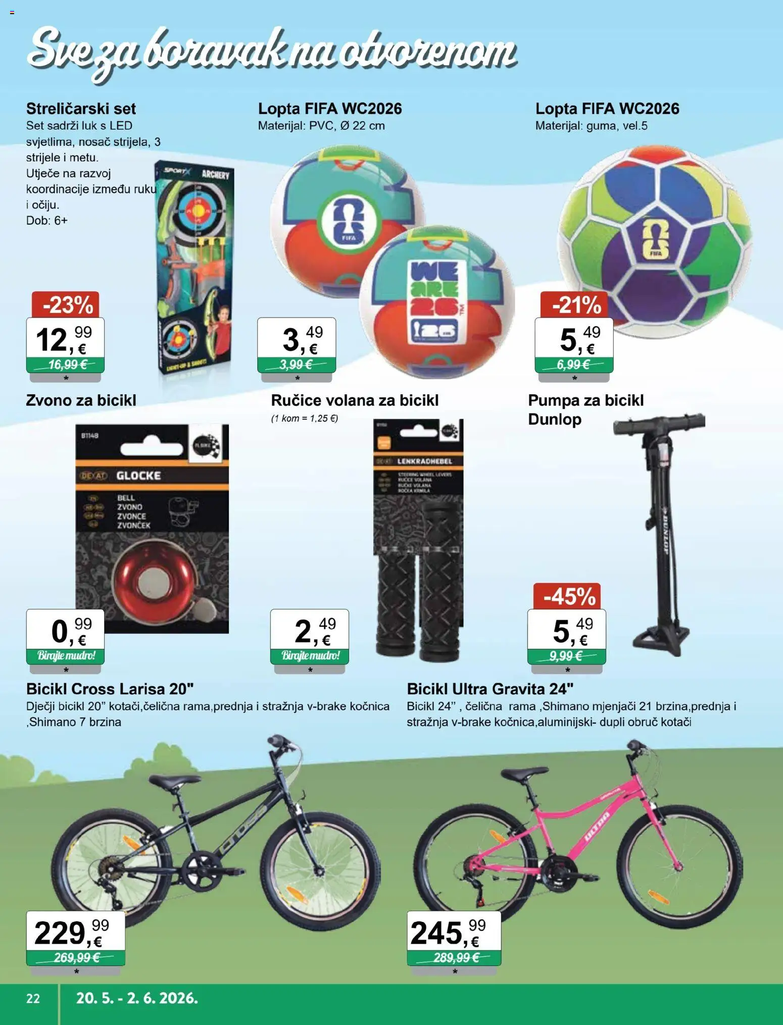 KTC katalog | vrijedi od 20.05.2026 | Stranica: 10 | Proizvodi: Lopta, Bicikl, Luk