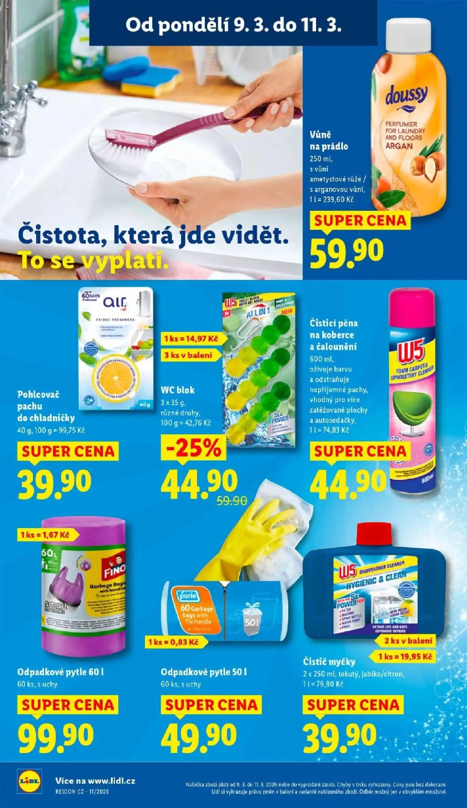 Lidl aktuální leták od 09.03.2026 | Strana: 28 | Produkty: Čistič myčky, Wc blok, Blok, Wc