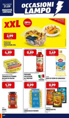 Anteprima del volantino Aldi volantino valido a partire dal 21/09/2026 | Pagina: 16 | Prodotti: Olio, Tonno, Semi di girasole, Olio di semi di girasole