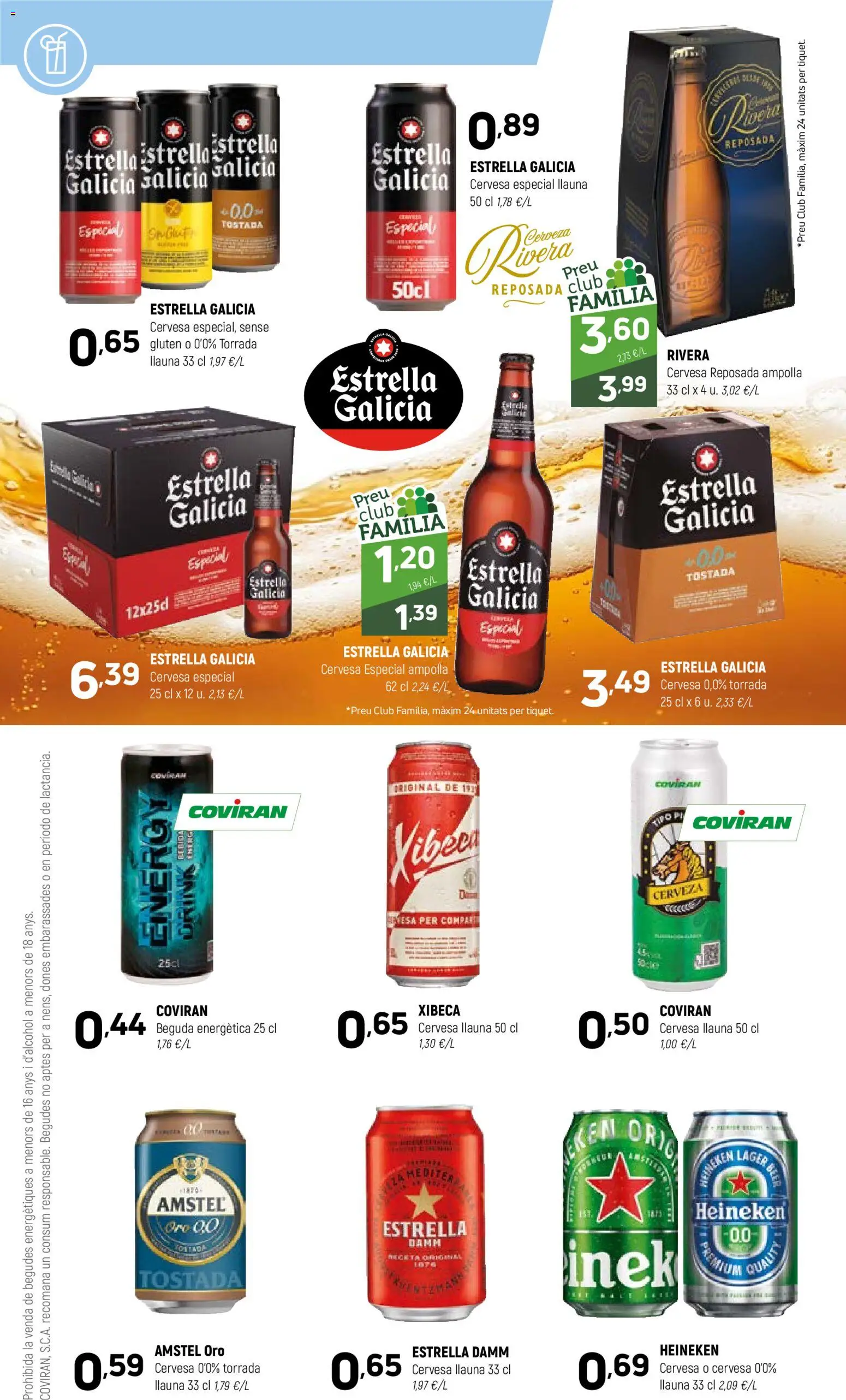 Coviran Ofertas │ válido desde el 02.06.2026 | Página: 18 | Productos: Cerveza, Mesa, Σπανάκι