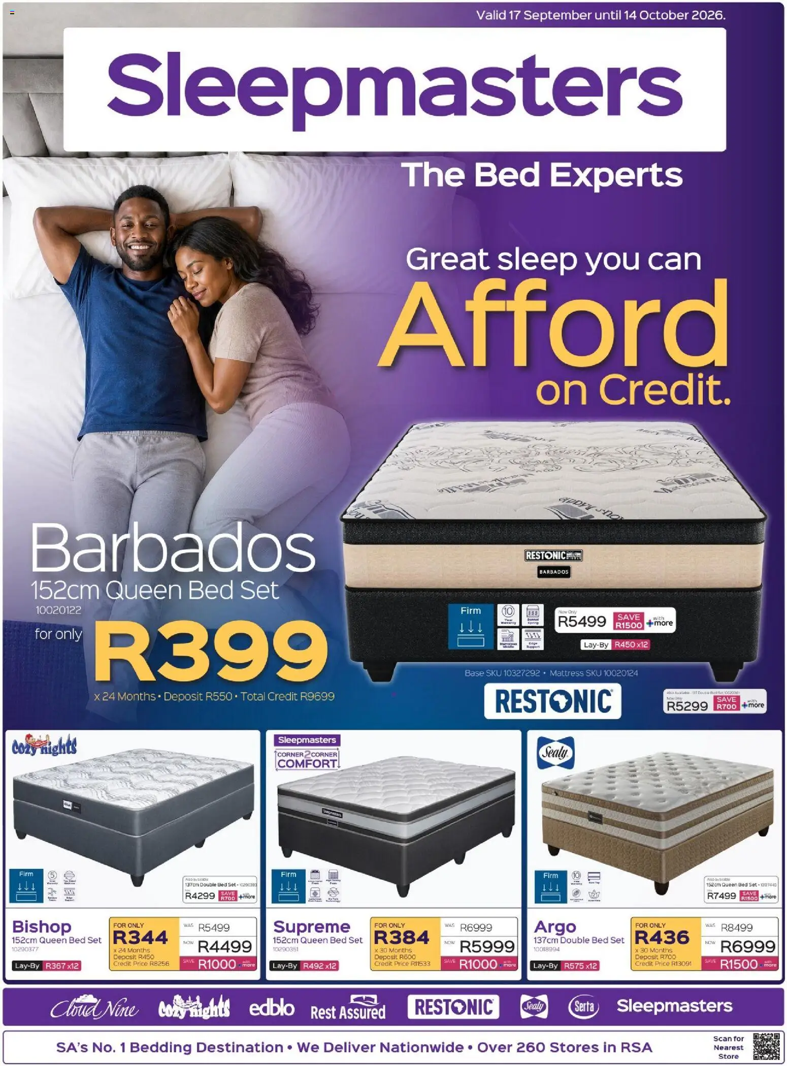 New Sleepmasters catalogue – valid from 17/09/2026 | Page: 1