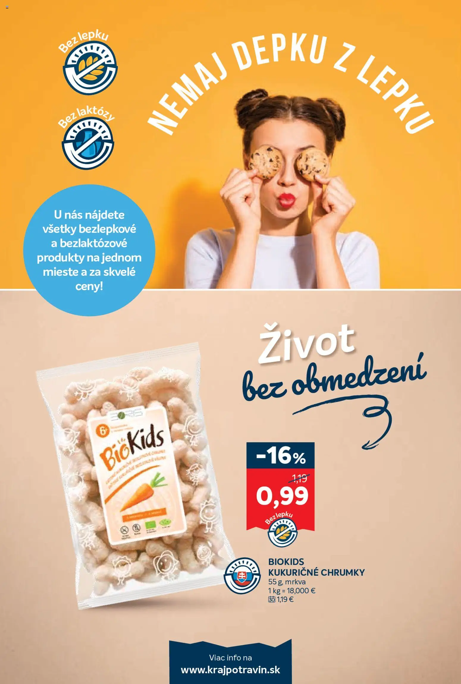 Nové Kraj akcie – leták je platný od 09.07.2026 | Strana: 16 | Produkty: Mrkva