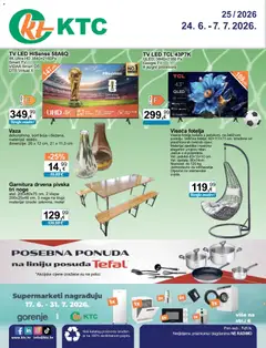 KTC Katalog tehnike i posuđa - Pregled kataloga iz trgovine KTC, vrijedi od 24.06.2026