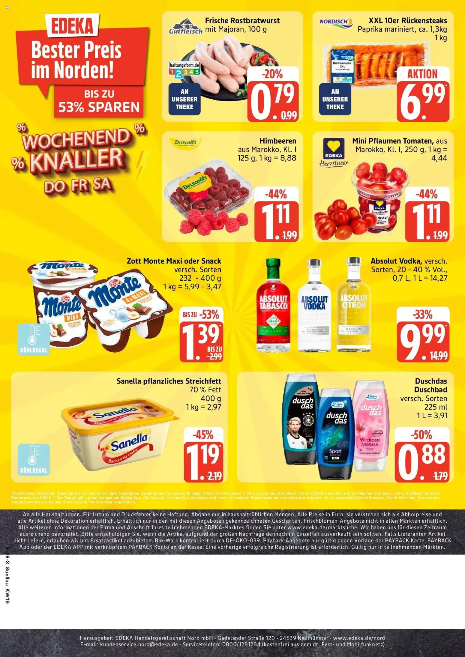Marktkauf Prospekt Mölln	 – gültig ab 04.05.2026 | Seite: 32 | Produkte: Tomaten, Duschdas, Vodka, Sanella