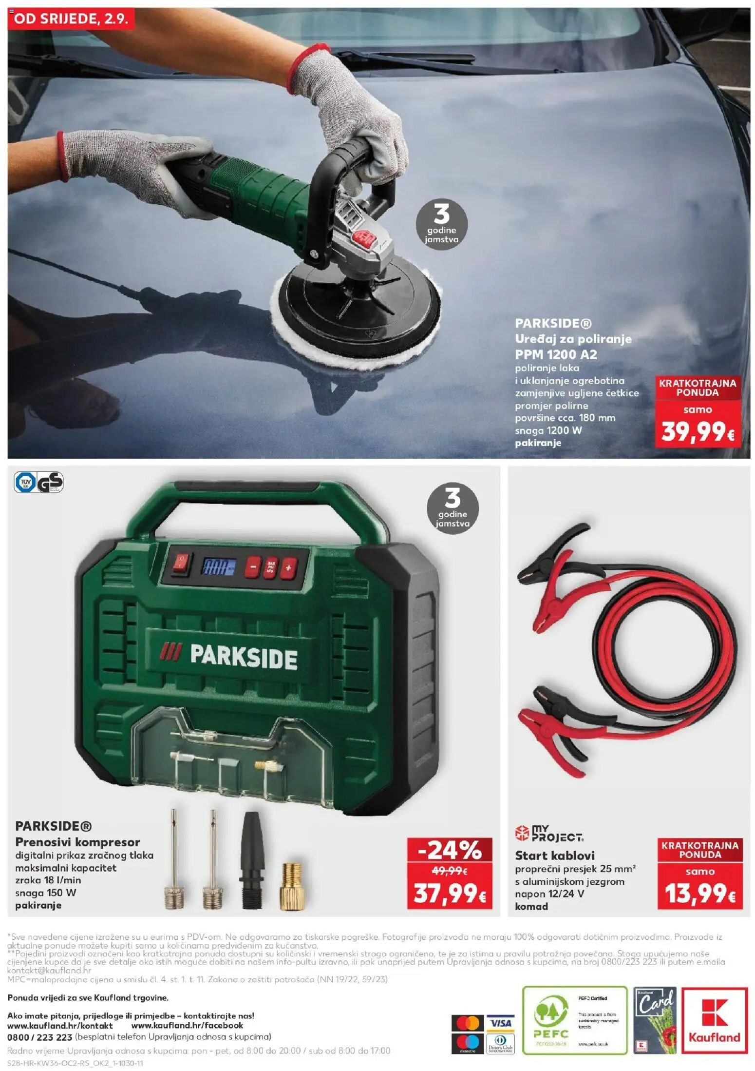 Kaufland katalog | vrijedi od 02.09.2026 | Stranica: 28 | Proizvodi: Kompresor, Telefon, Parkside