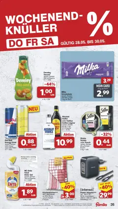 Famila Nordwest Prospekt ab 26.05.2026 gültig | Seite: 35 | Produkte: Adapter, Sheba, Energy, Milka