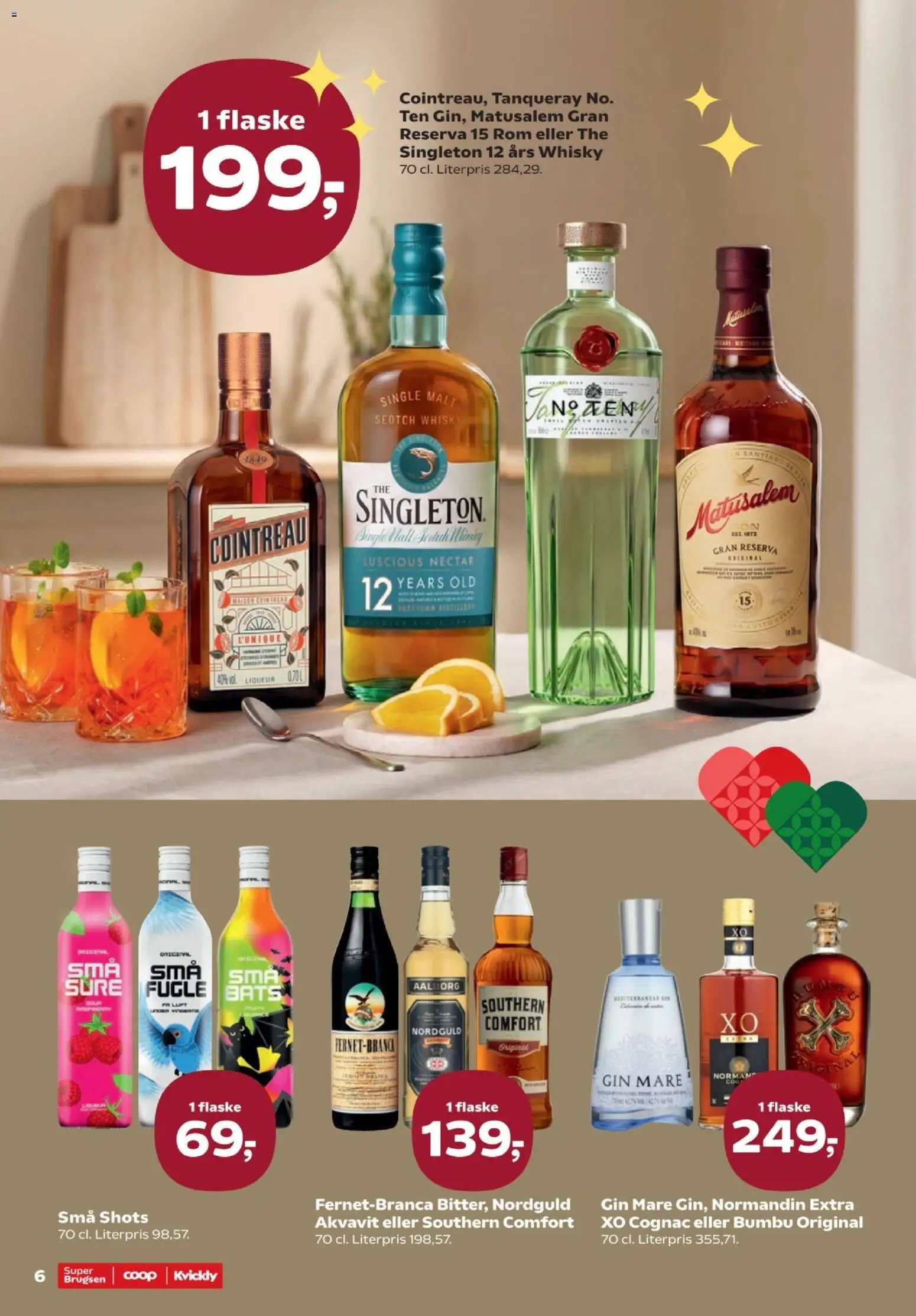 Kvickly tilbudsavis – gyldig fra 29/10/2026 | Side: 6 | Produkter: Gin, Whisky, Rom