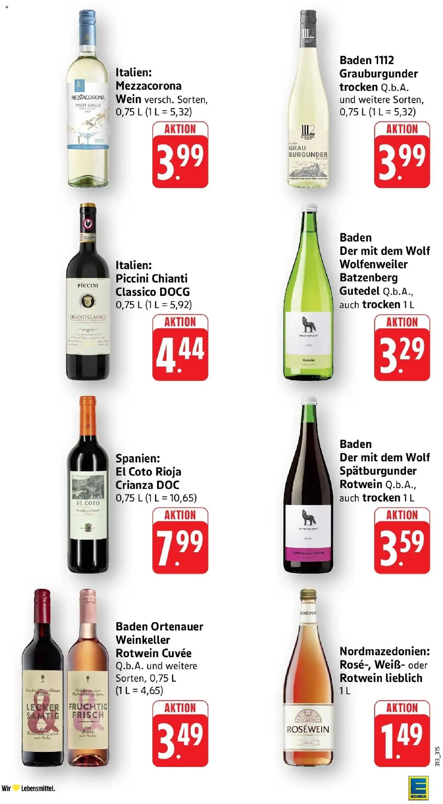 Edeka prospekt Pfalzgrafenweiler	 – gültig ab 27.04.2026 | Seite: 37 | Produkte: Rotwein, Rosewein, Wein